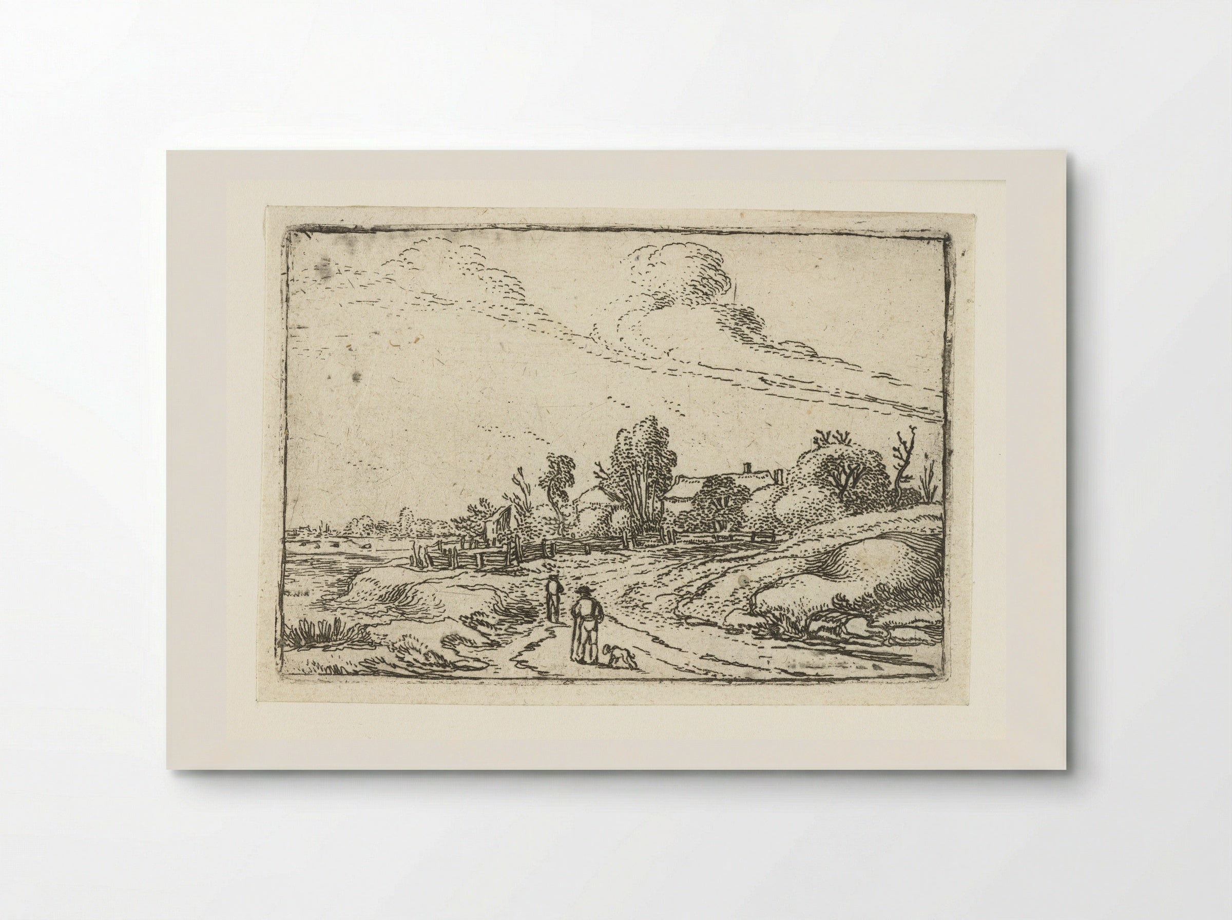 Pad langs een boerderij - Esaias van de Velde - Poster