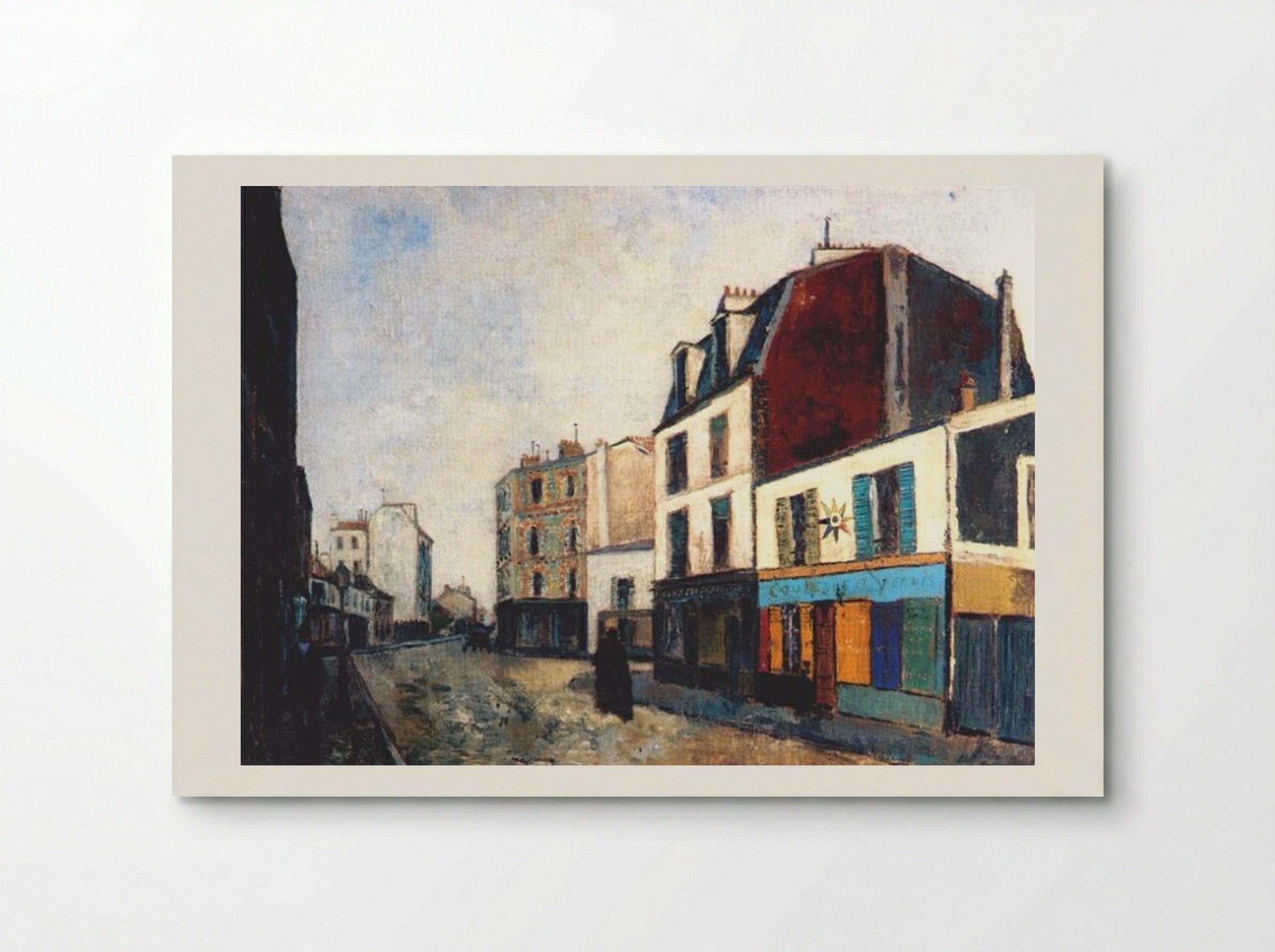 Paintshop at Saint-Ouen - Maurice Utrillo - Poster