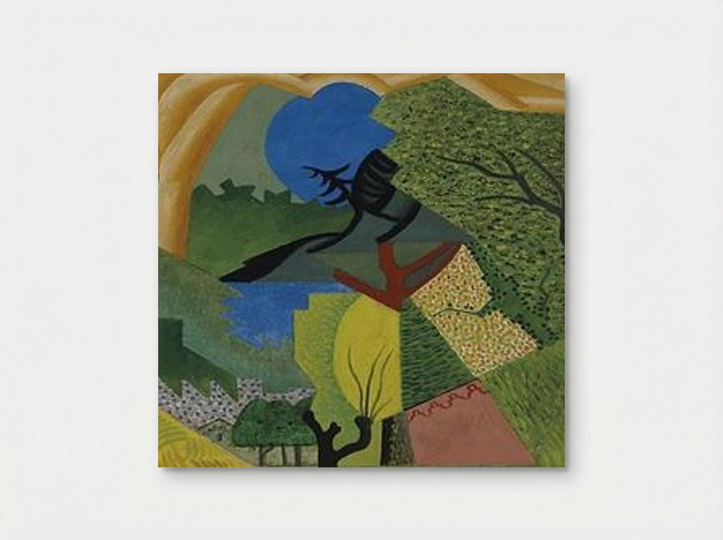 Paysage au Lambrequin Rose - André Lhote - Poster