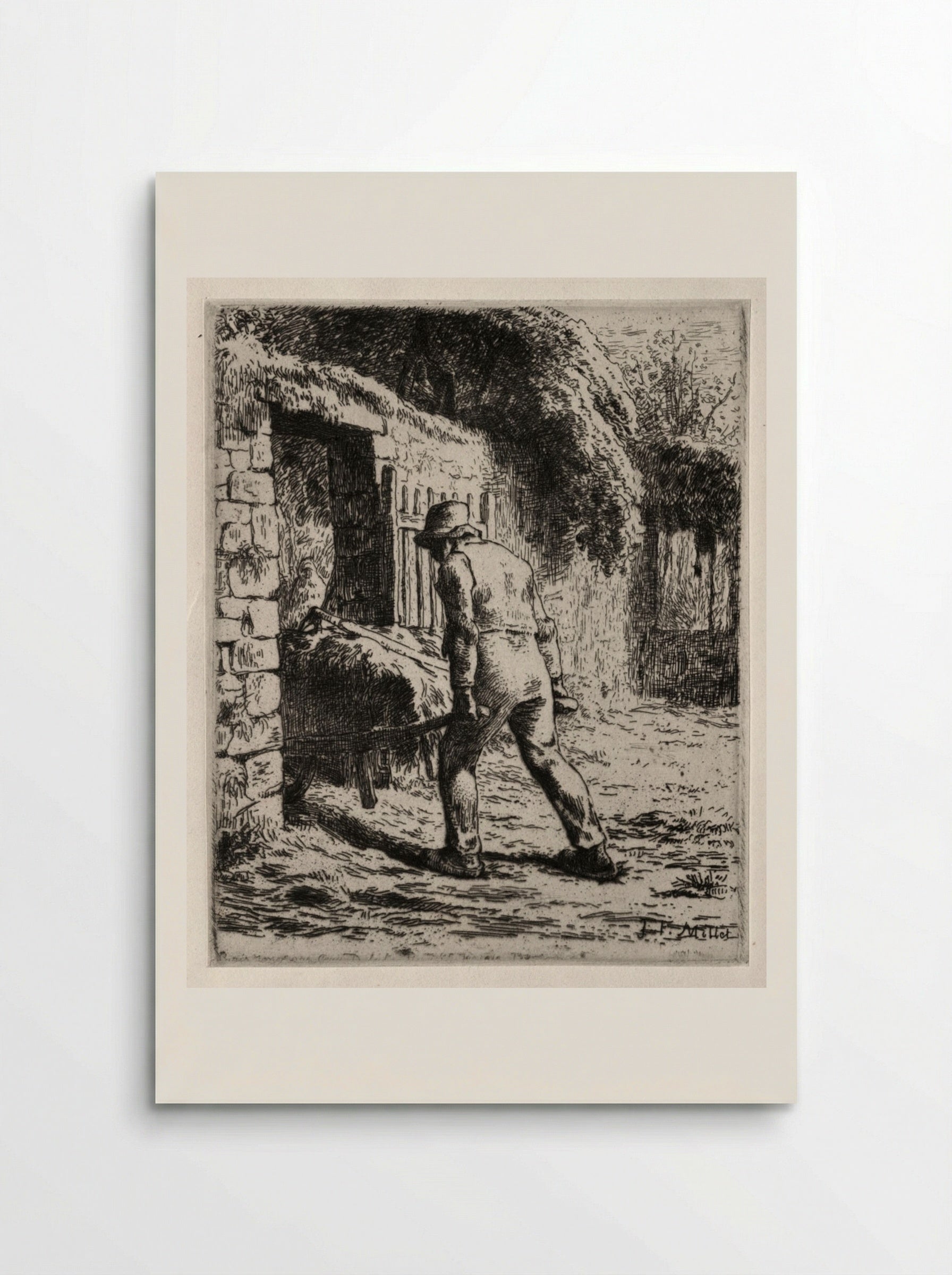 Peasant Returning from the Manure Heap - Jean-François Millet - Poster