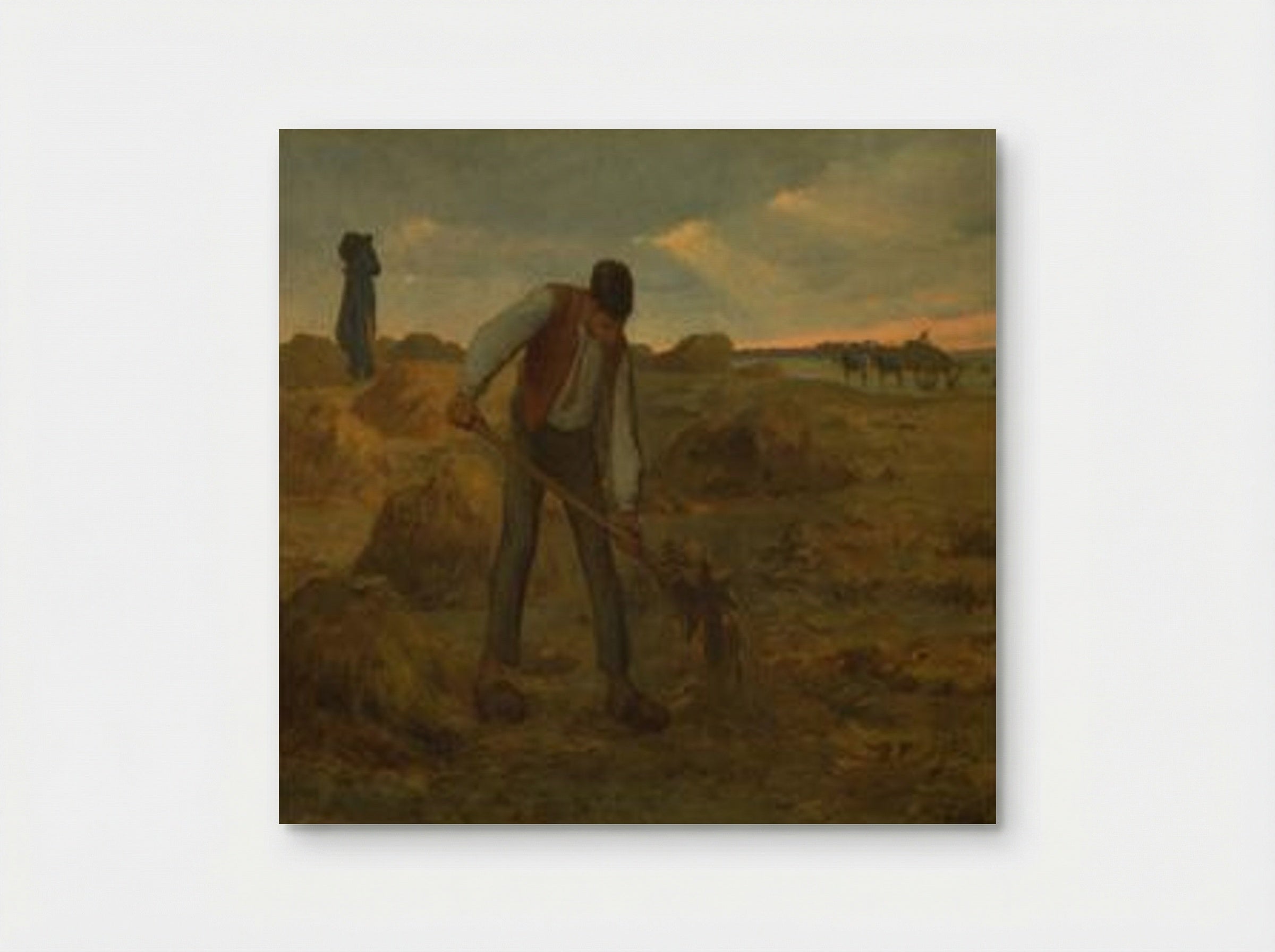 Peasant Spreading Manure - Jean-Francois Millet - Poster