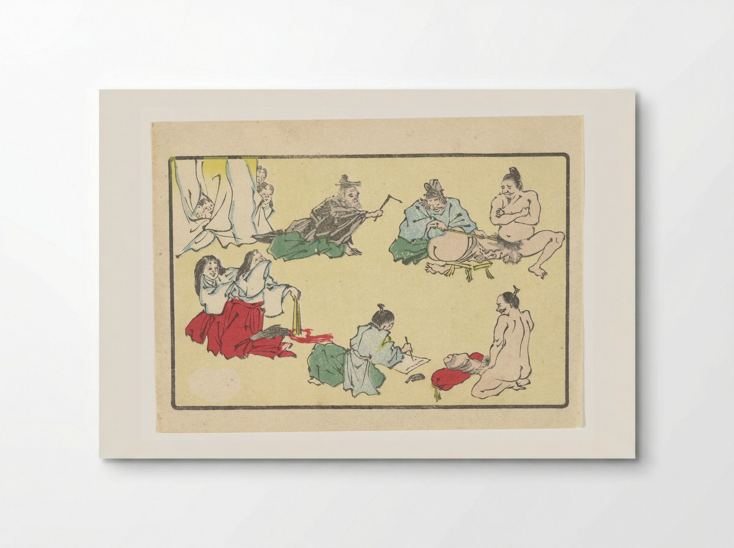 Penis opmetingen - Kawanabe Kyôsai - Poster