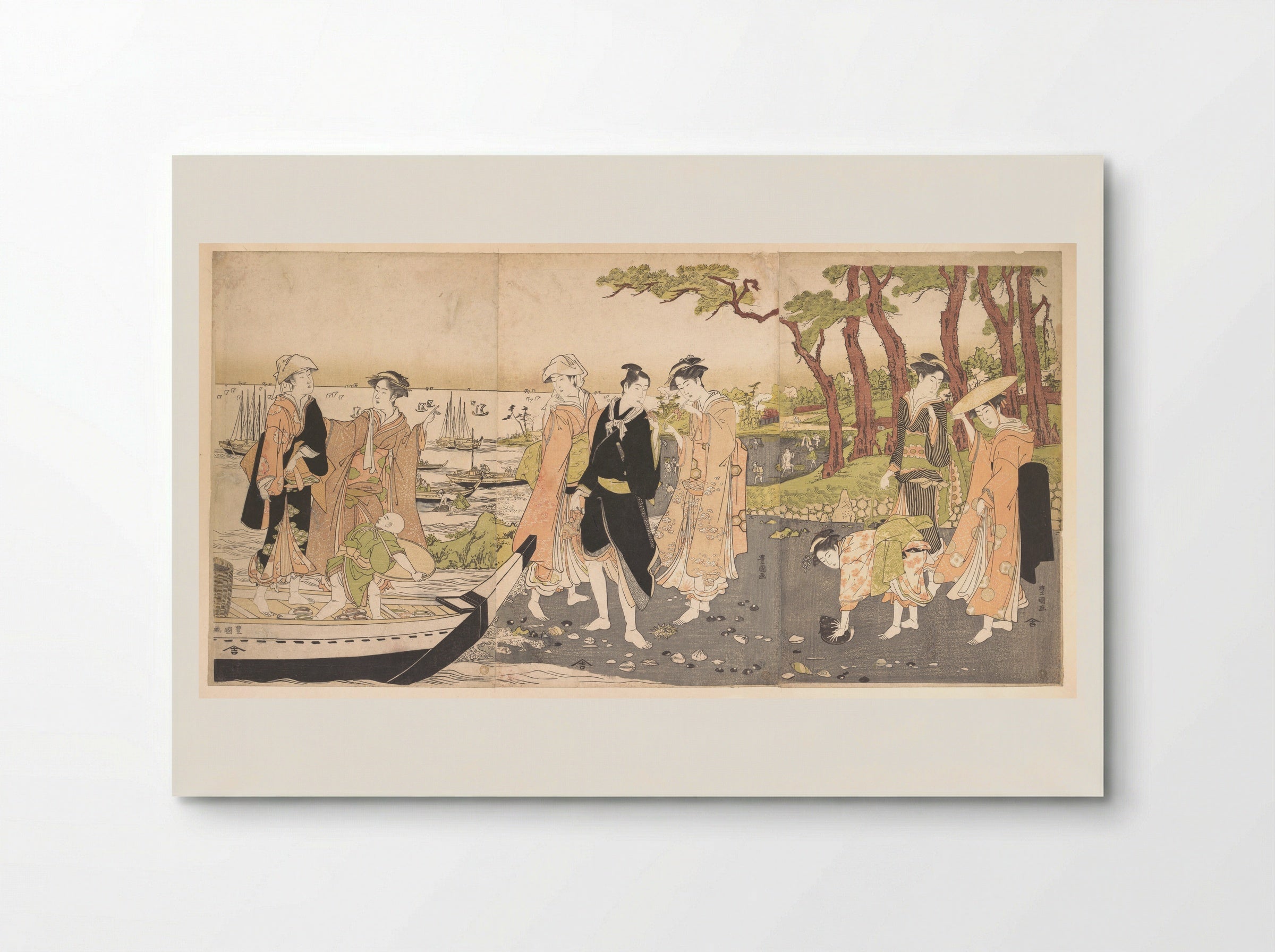 Picking Clams - Utagawa Toyokuni I - Poster