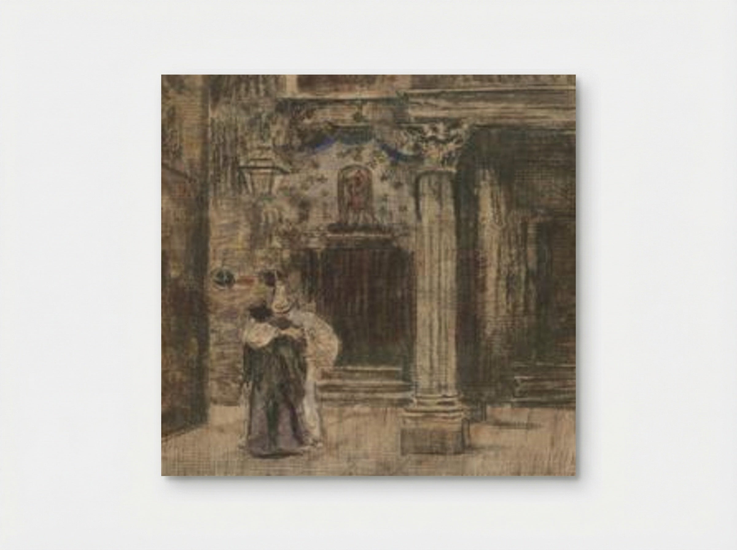 Pierrot and Woman Embracing - Walter Sickert - Poster