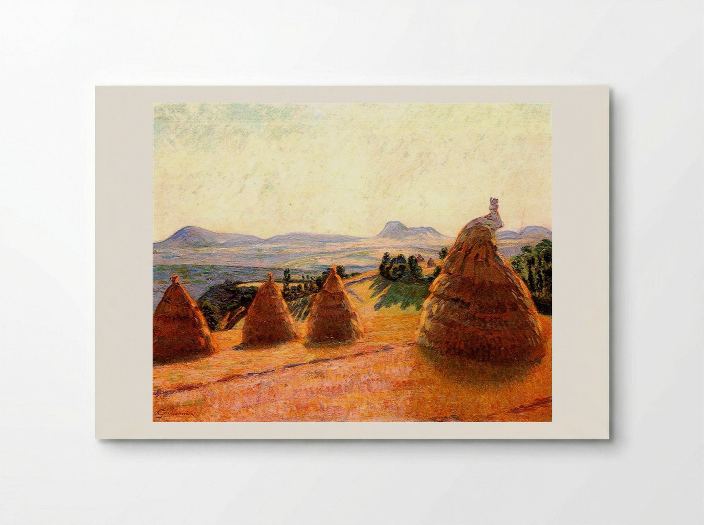 Plateau Bromont at Pontgibaud (Puy de Dôme) - Armand Guillaumin - Poster