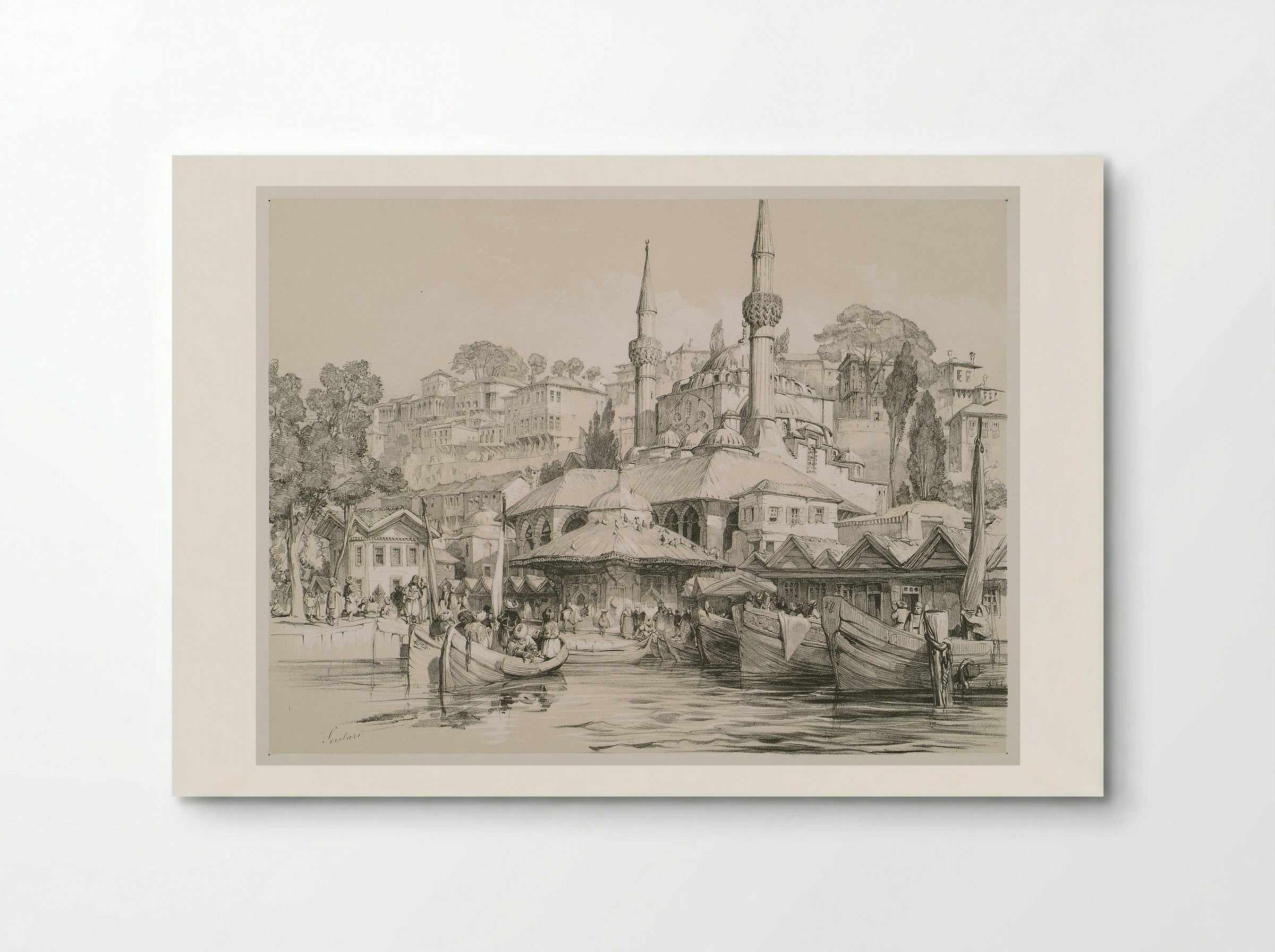 Port of Constantinople - John Frederick Lewis - Poster