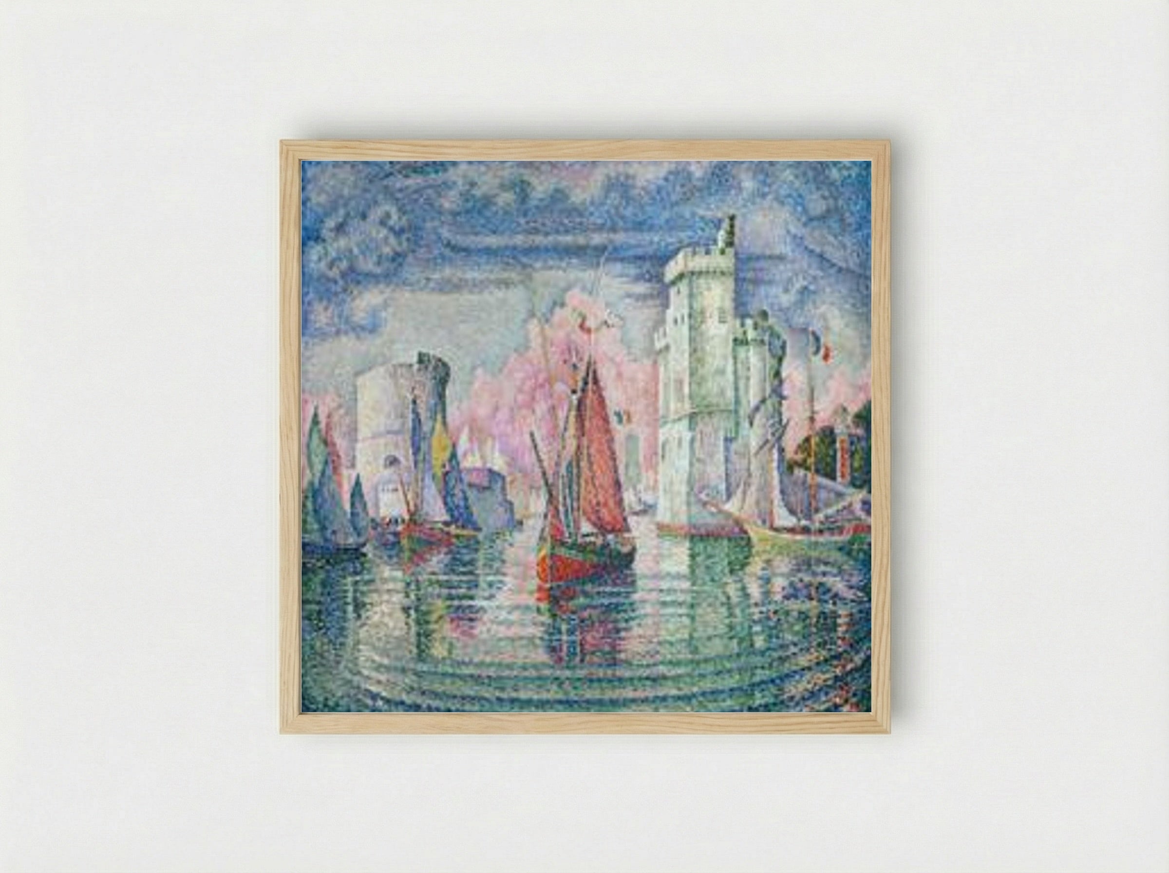 Port of La Rochelle - Paul Signac - Framed Print Wood