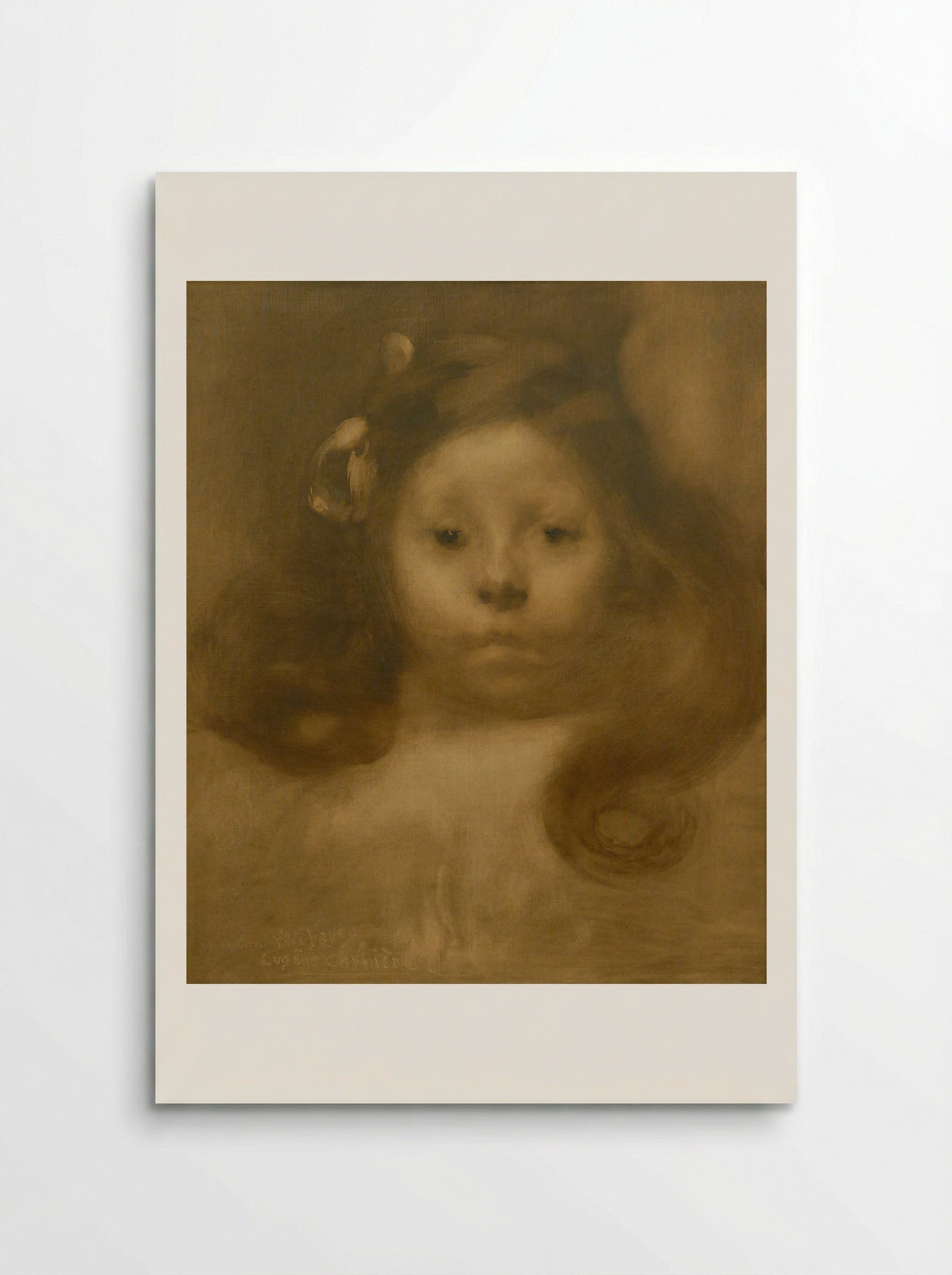 Portrait d'Elisabeth, fille d'Elie Faure - Eugène Carrière - Poster