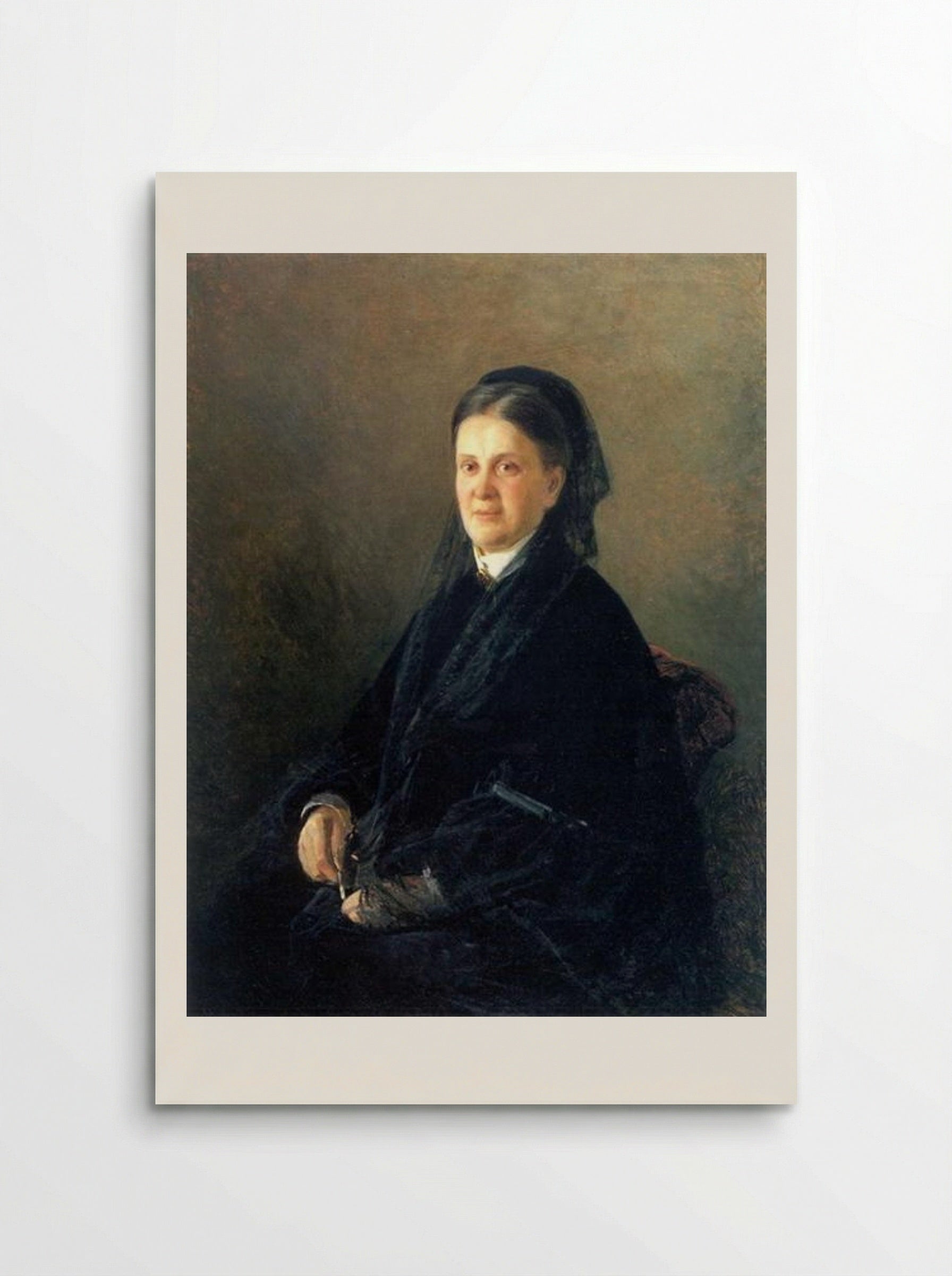 Portrait of Anna Olsufyeva - Nikolai Ge - Poster