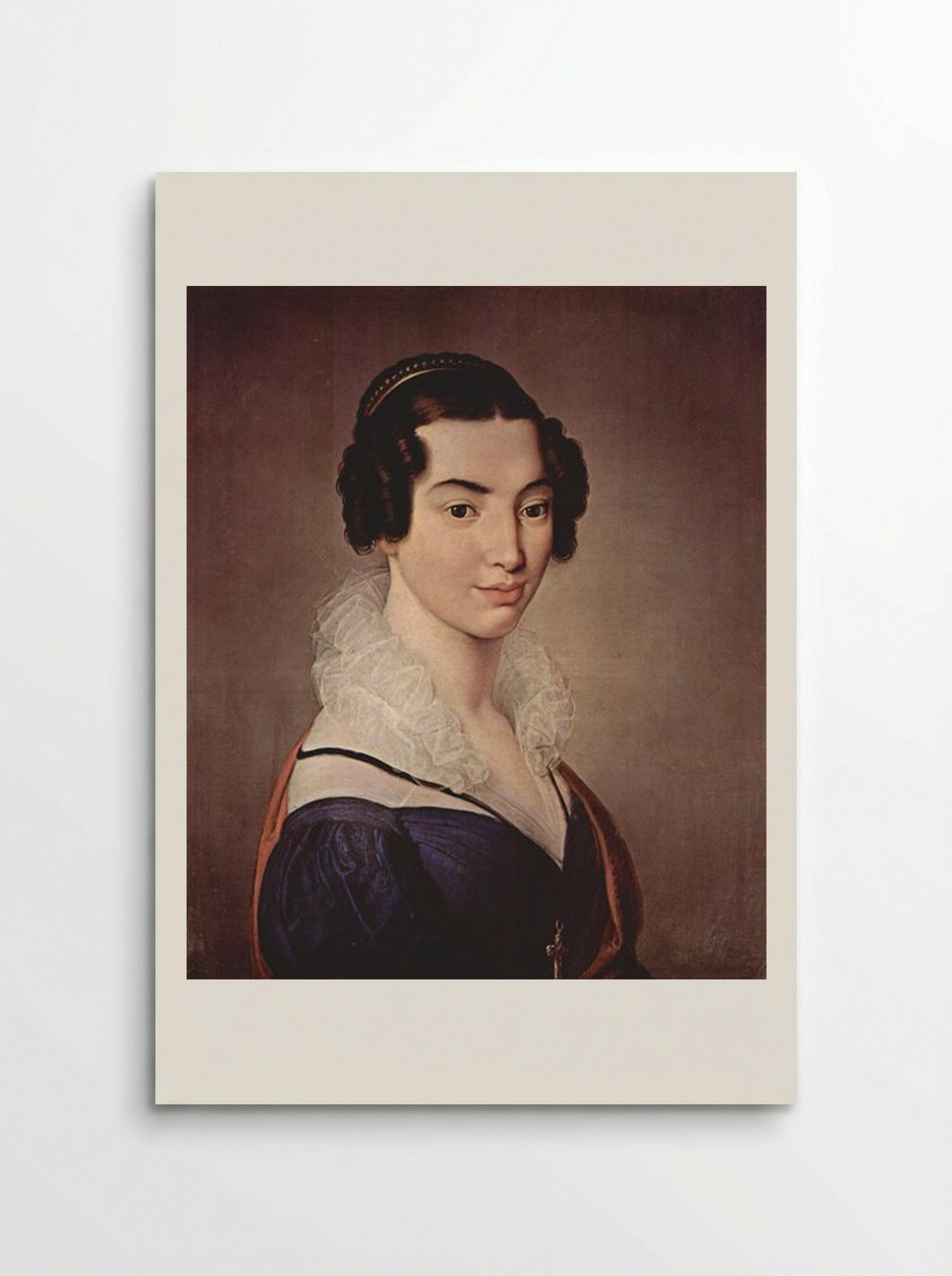 Portrait of Antoniet Vitali Sola - Francesco Hayez - Poster