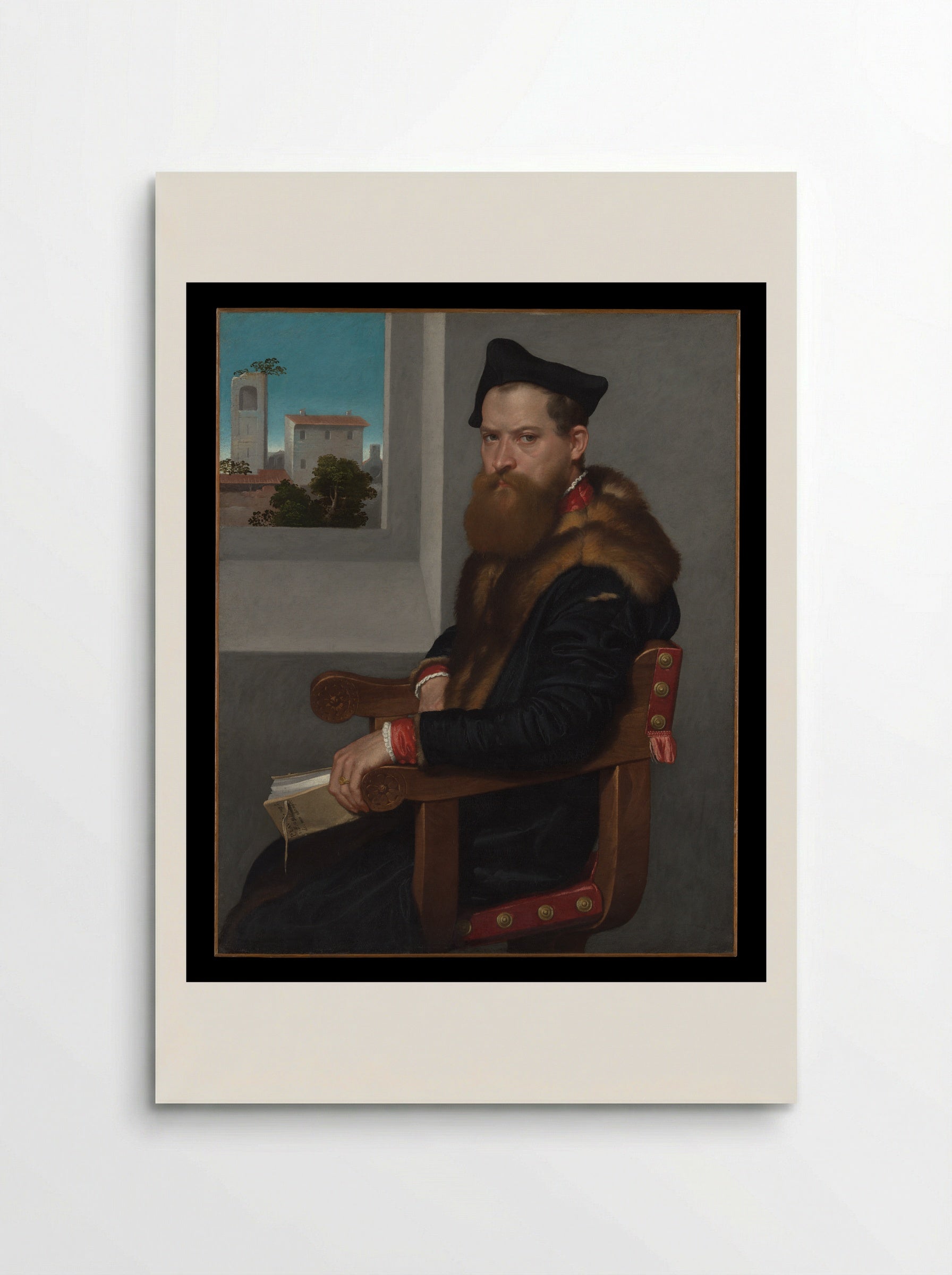 Portrait of Bartolomeo Bonghi - Giovanni Battista Moroni - Poster