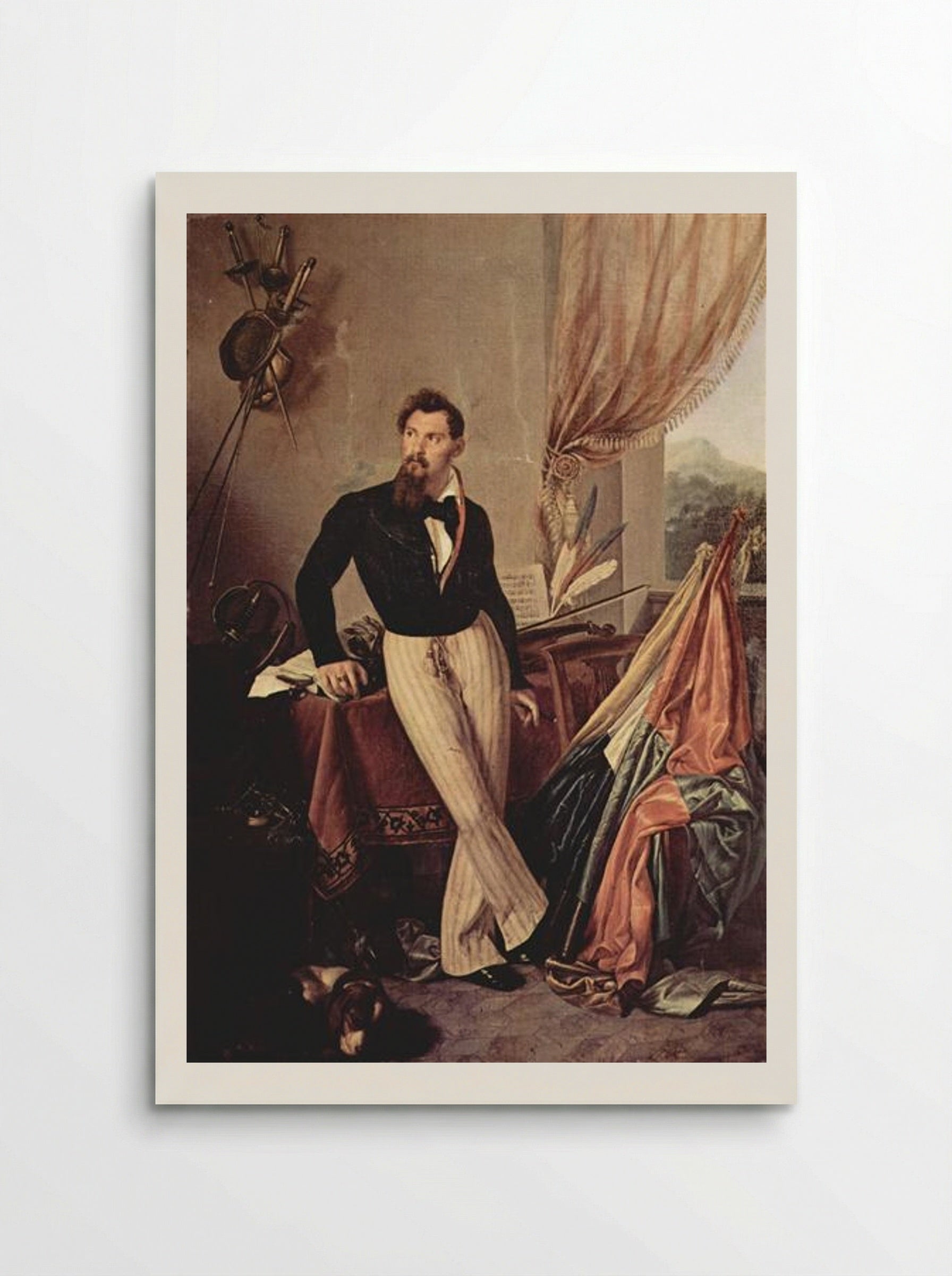 Portrait of Conte Baglioni - Francesco Hayez - Poster