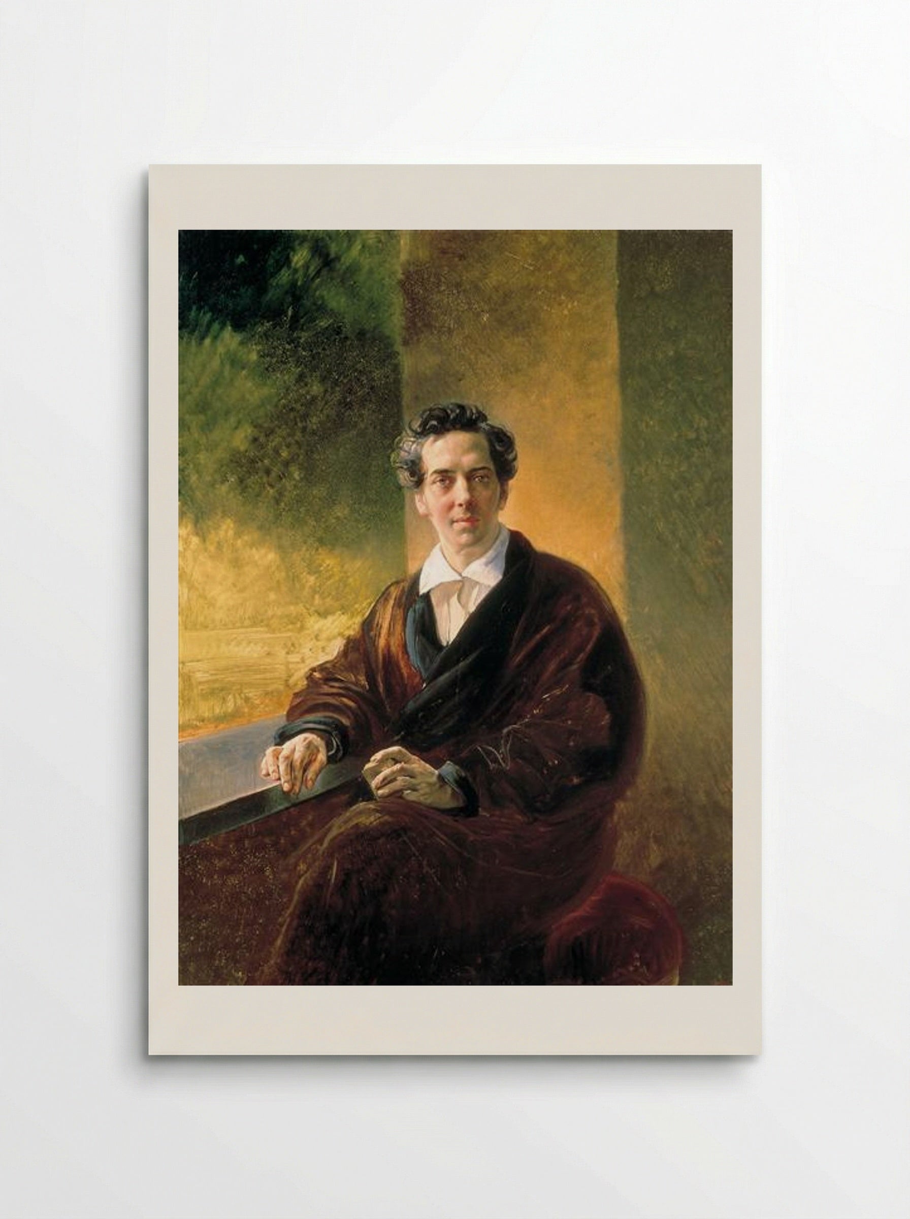Portrait of Count A. A. Perovsky (the Writer Anton Pogorelsky) - Karl Bryullov - Poster