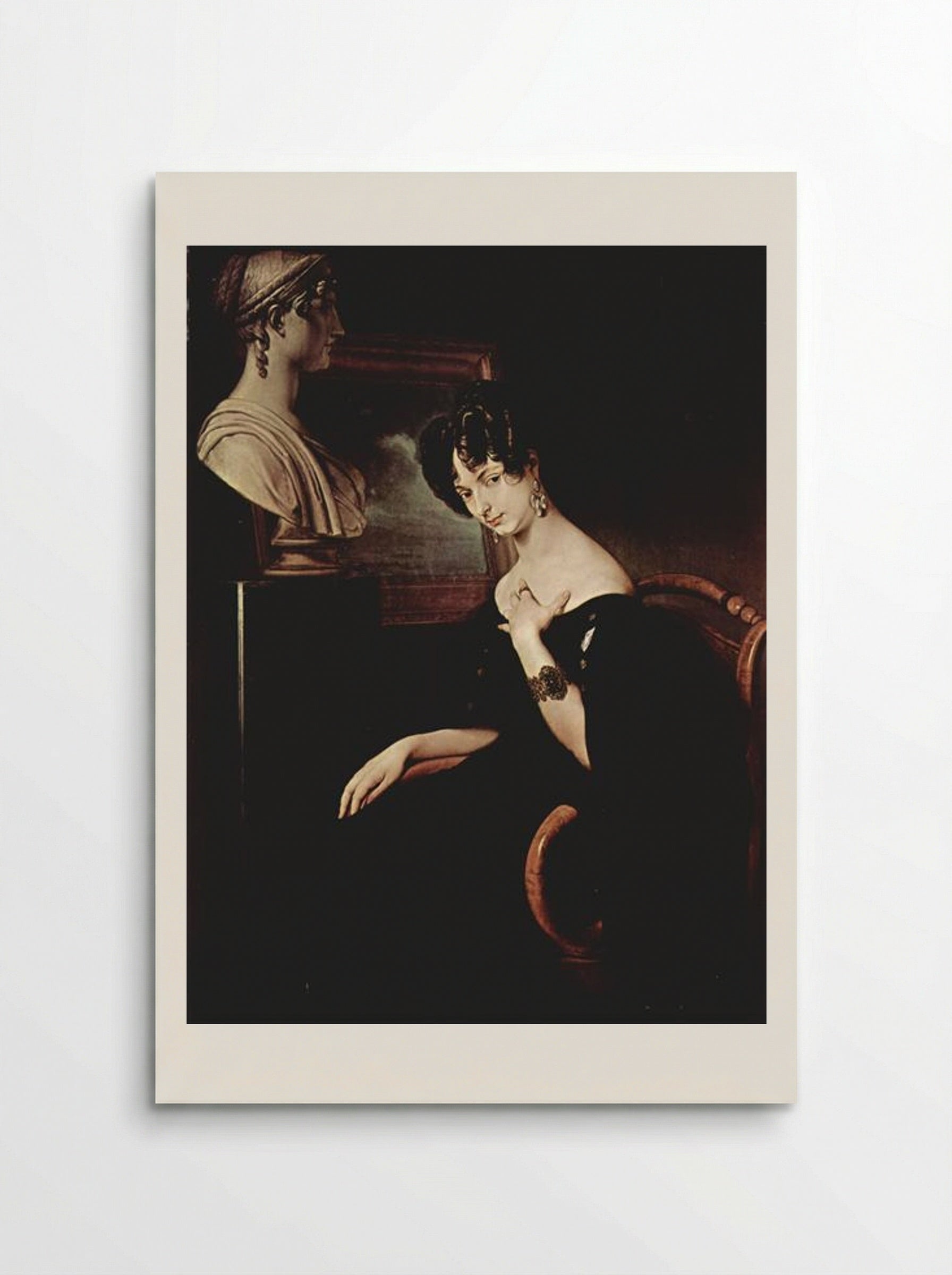 Portrait of Cristina di Belgiojoso Trivulzio - Francesco Hayez - Poster