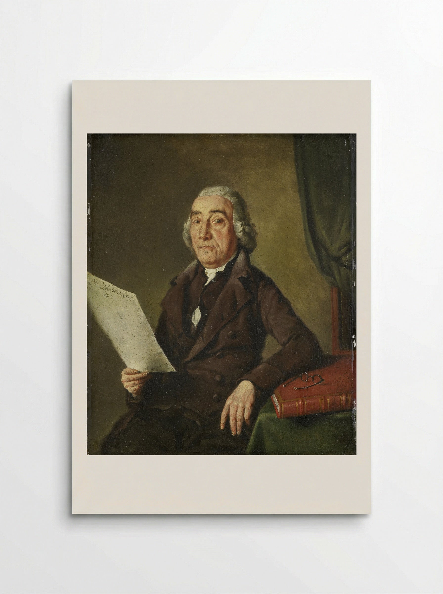 Portrait of Jacob de Vos - Wybrand Hendriks - Poster