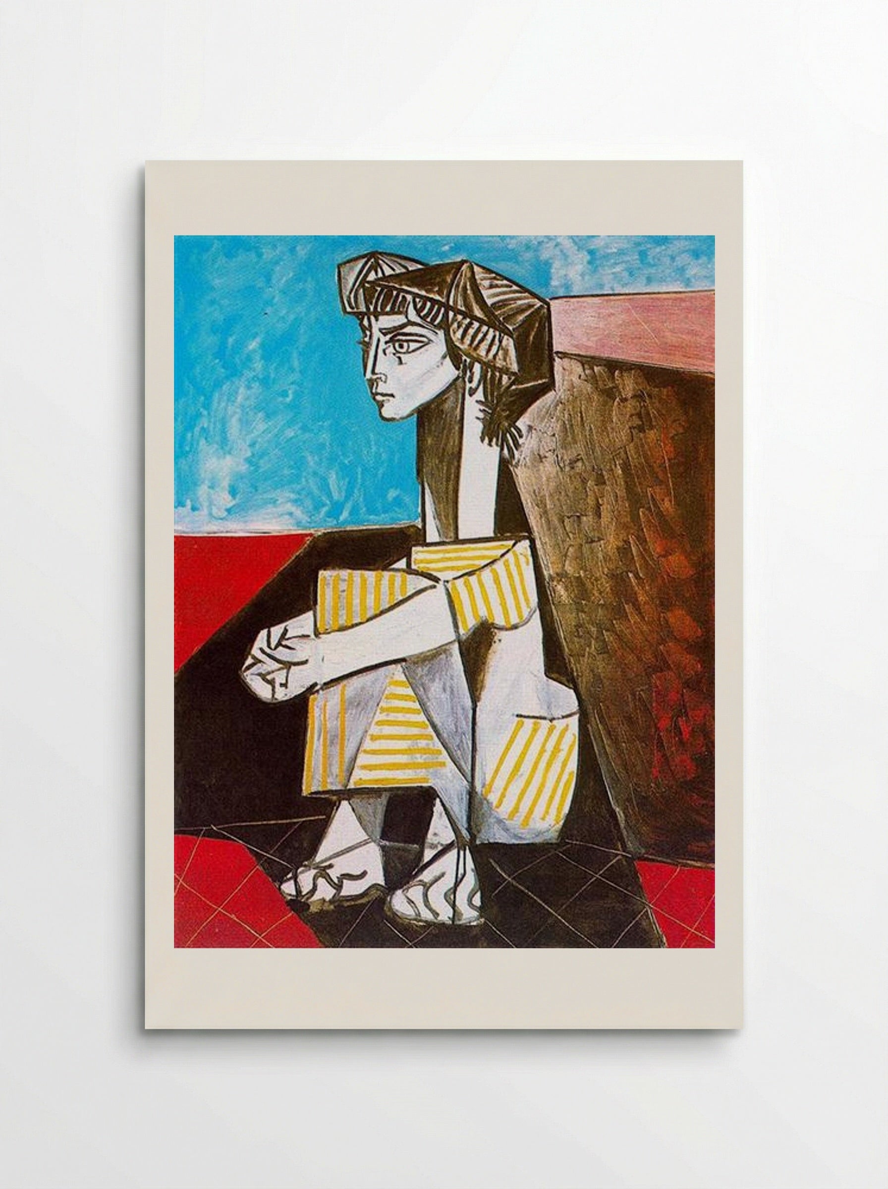 Portrait of Jacqueline Roque with her hands crossed - Pablo Picasso - Poster