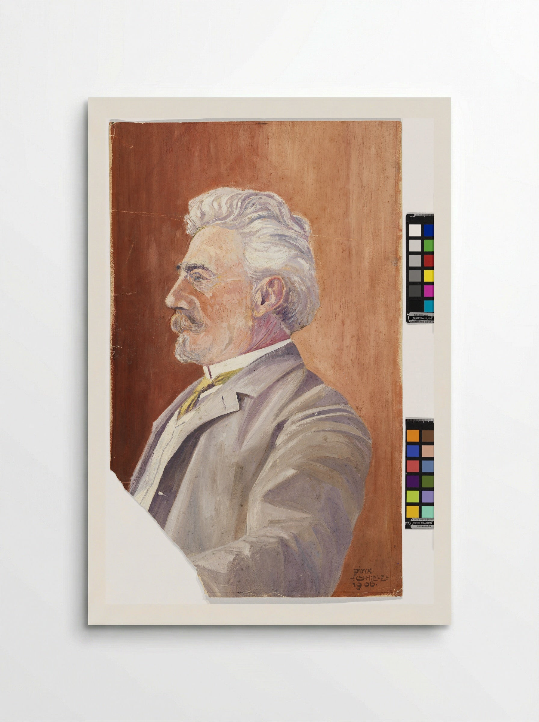 Portrait of Leopold Czihaczek - Egon Schiele - Poster