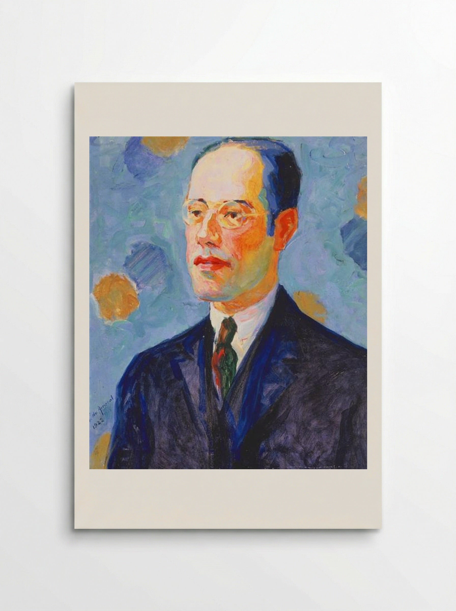 Portrait of Mário de Andrade - Tarsila do Amaral - Poster