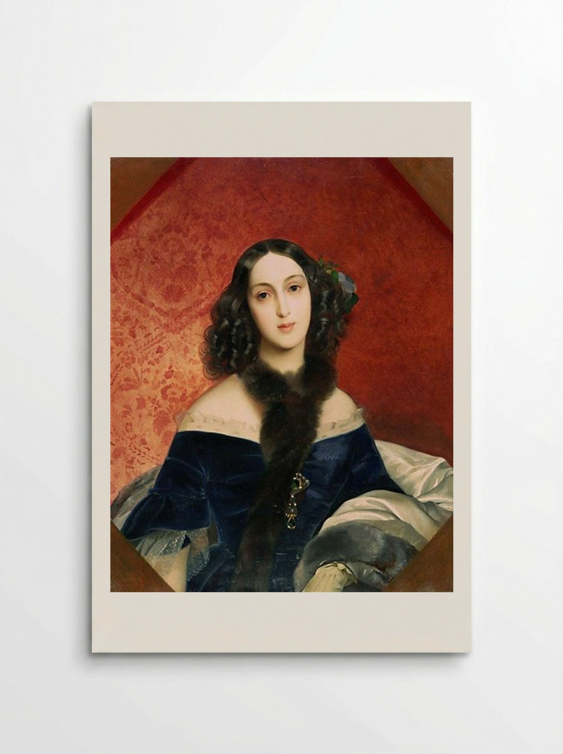 Portrait of M. A. Beck - Karl Bryullov - Poster