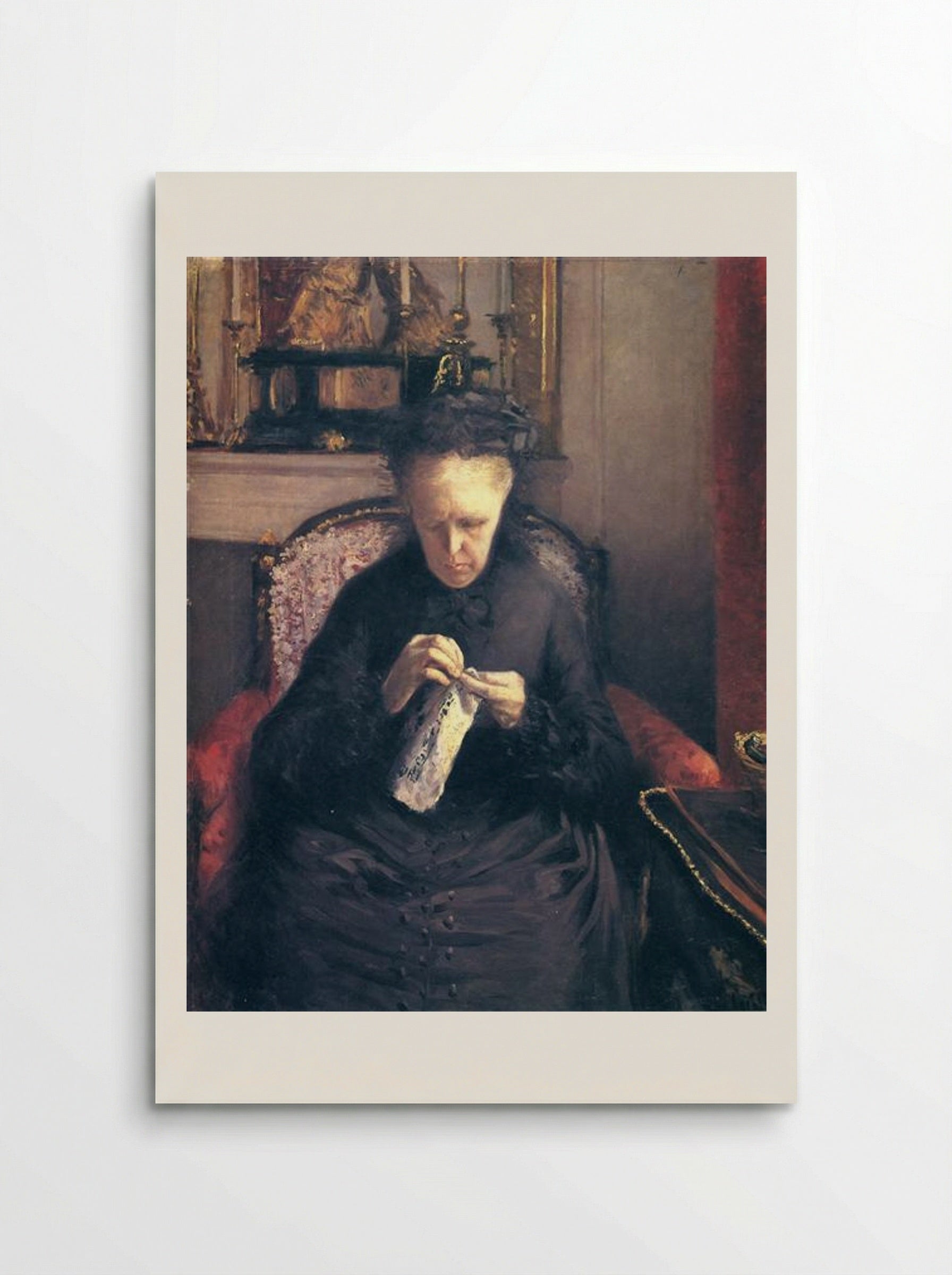 Portrait of Madame Martial Caillebotte - Gustave Caillebotte - Poster