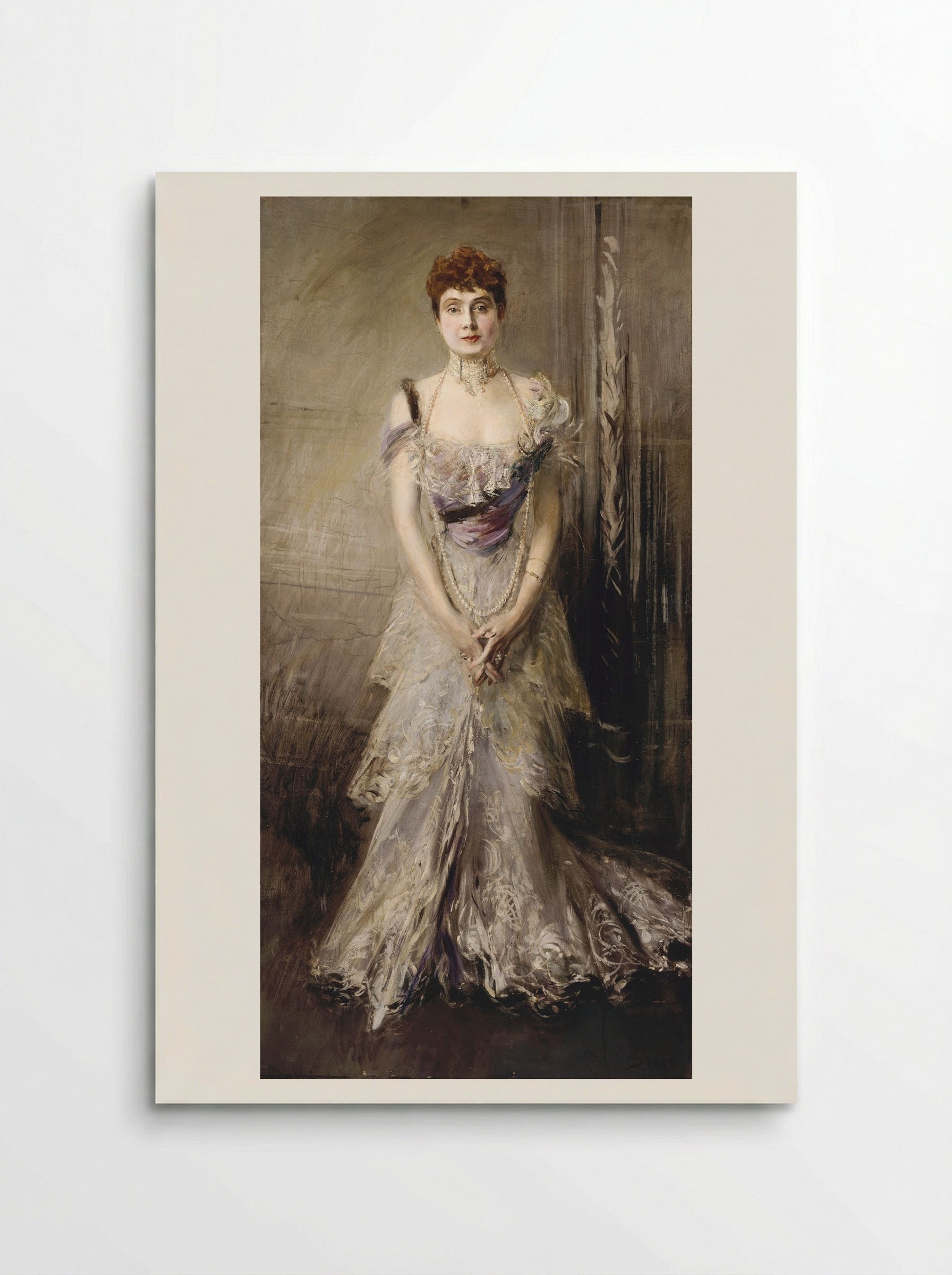 Portrait of Maria Eulalia of Spain - Giovanni Boldini - Poster