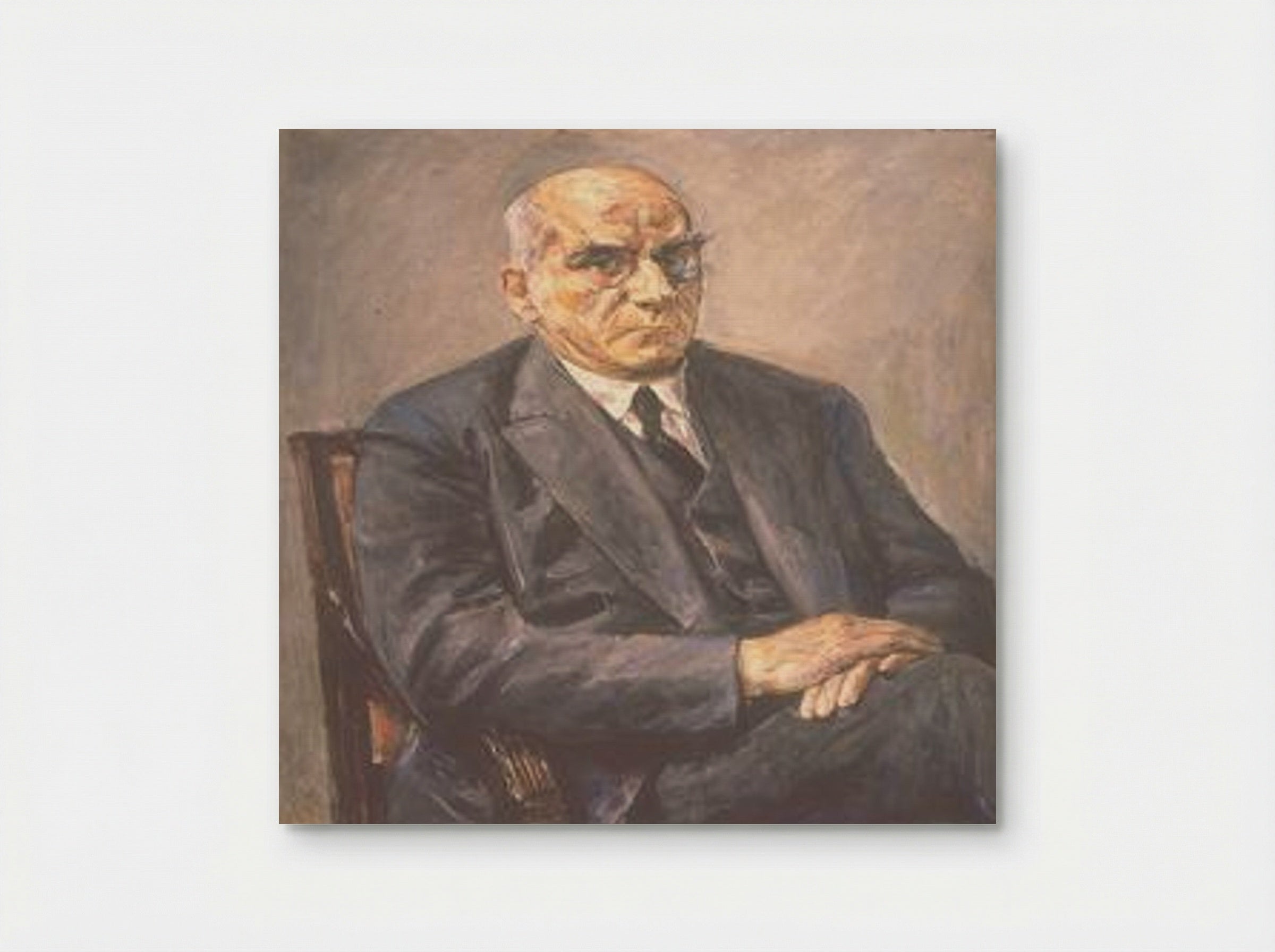 Portrait of Otto Braun - Max Liebermann - Poster