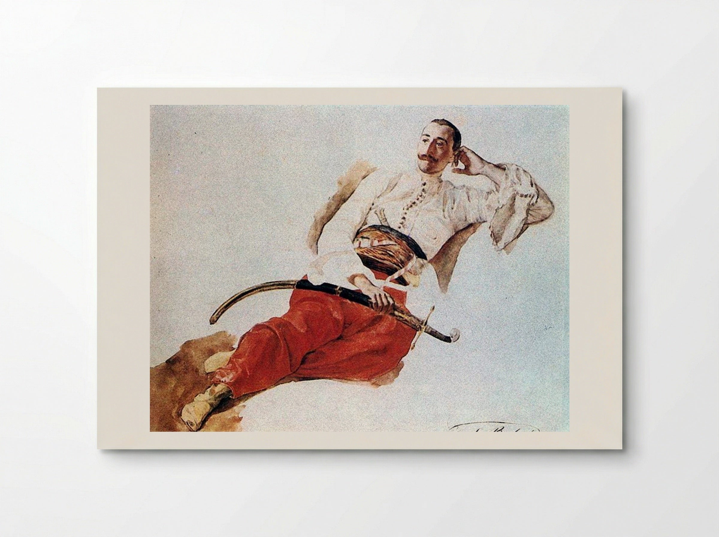 Portrait of P. A. Chikhachev - Karl Bryullov - Poster