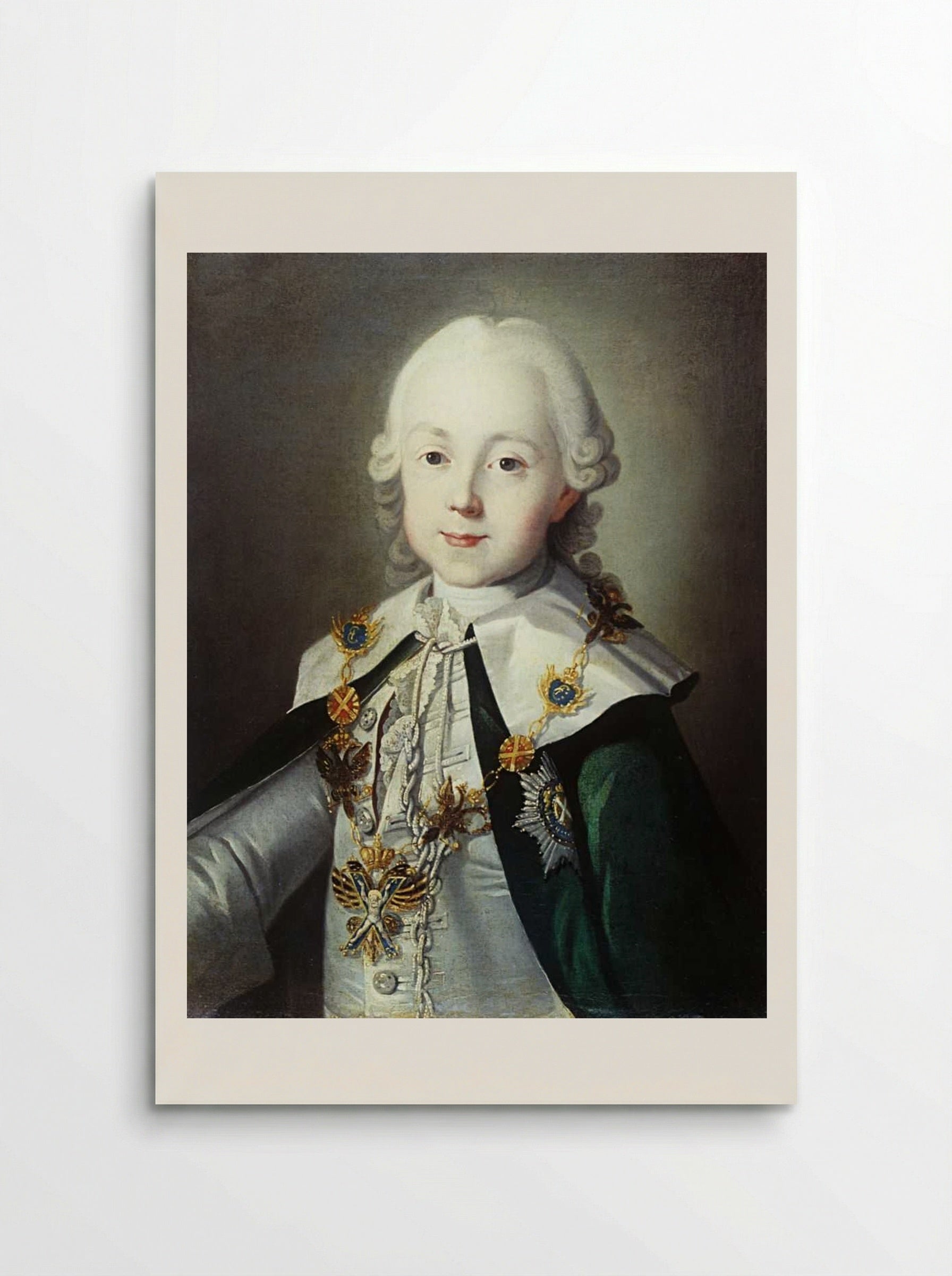 Portrait of Paul of Russia - Carl-Ludwig Johann Christineck - Poster