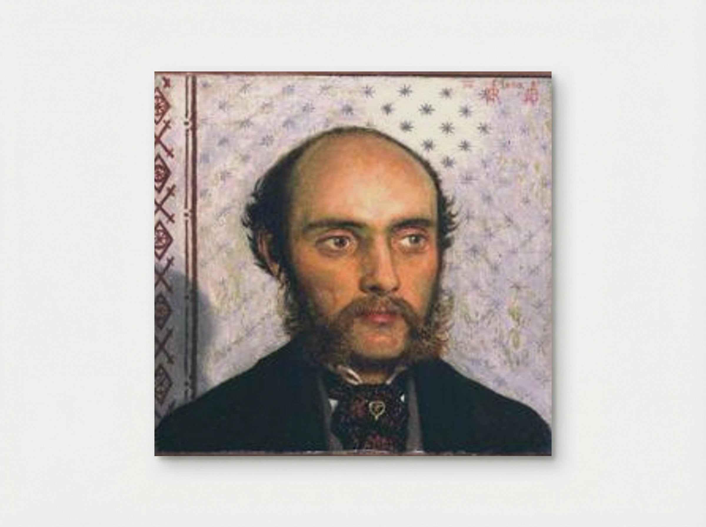 Portrait of William Michael Rossetti (1829-1919) by Lamplight - Ford Madox Brown - Poster