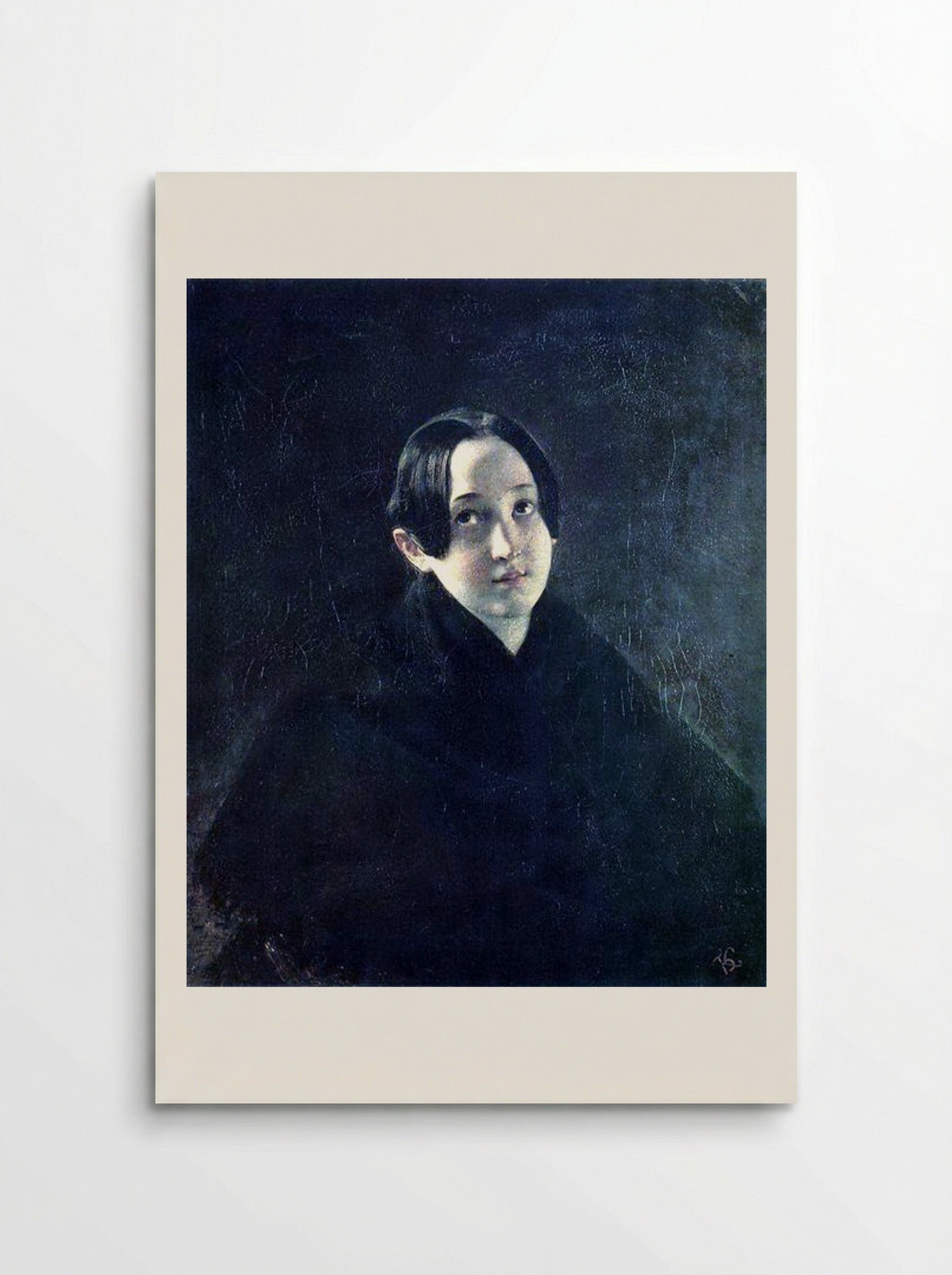 Portrait of Ye. I. Durnova - Karl Bryullov - Poster