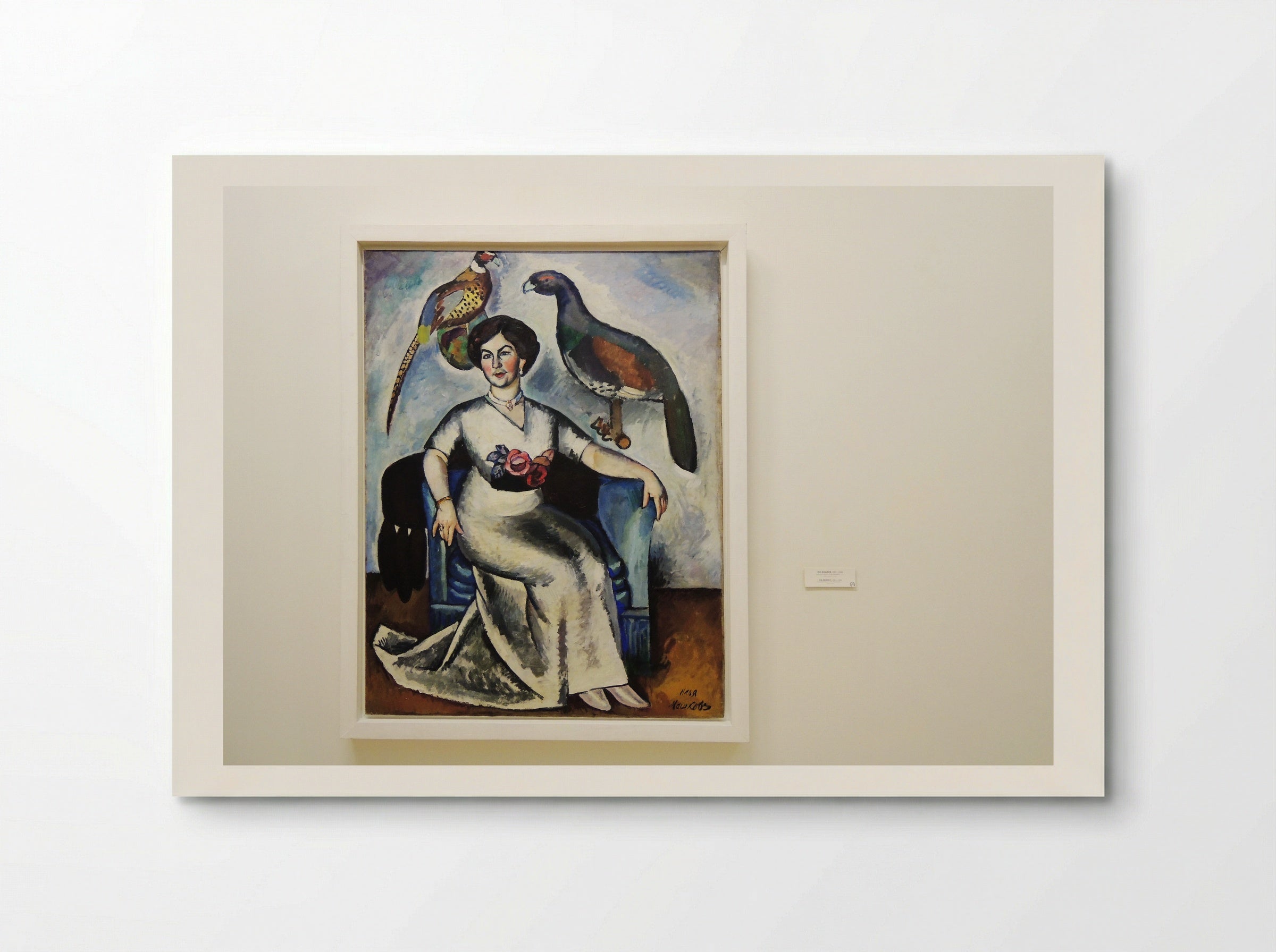 Portrait of a Lady with Pheasants - Ilya Mashkov - Poster