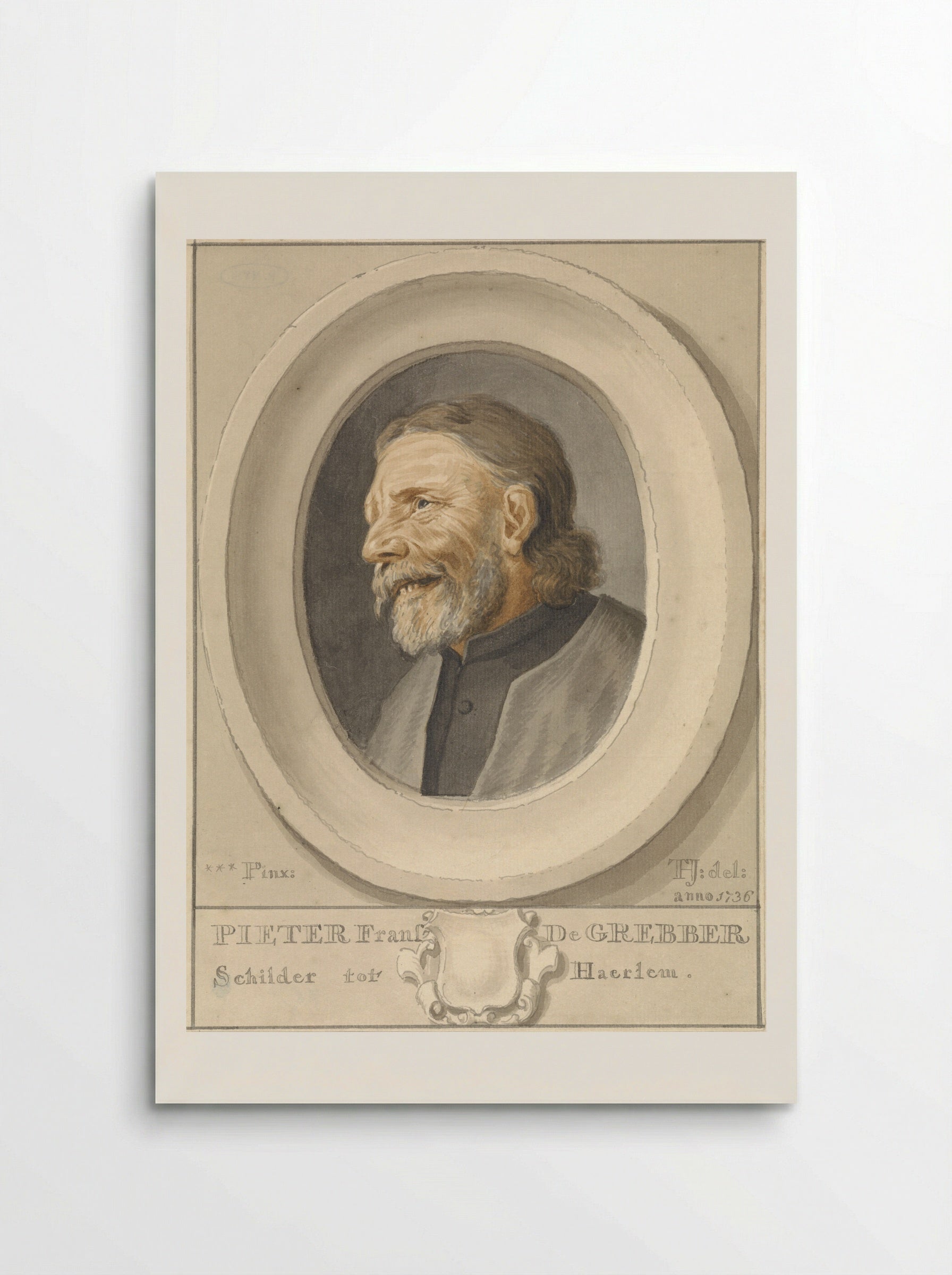 Portrait of a Man with a Beret - Pieter de Grebber - Poster