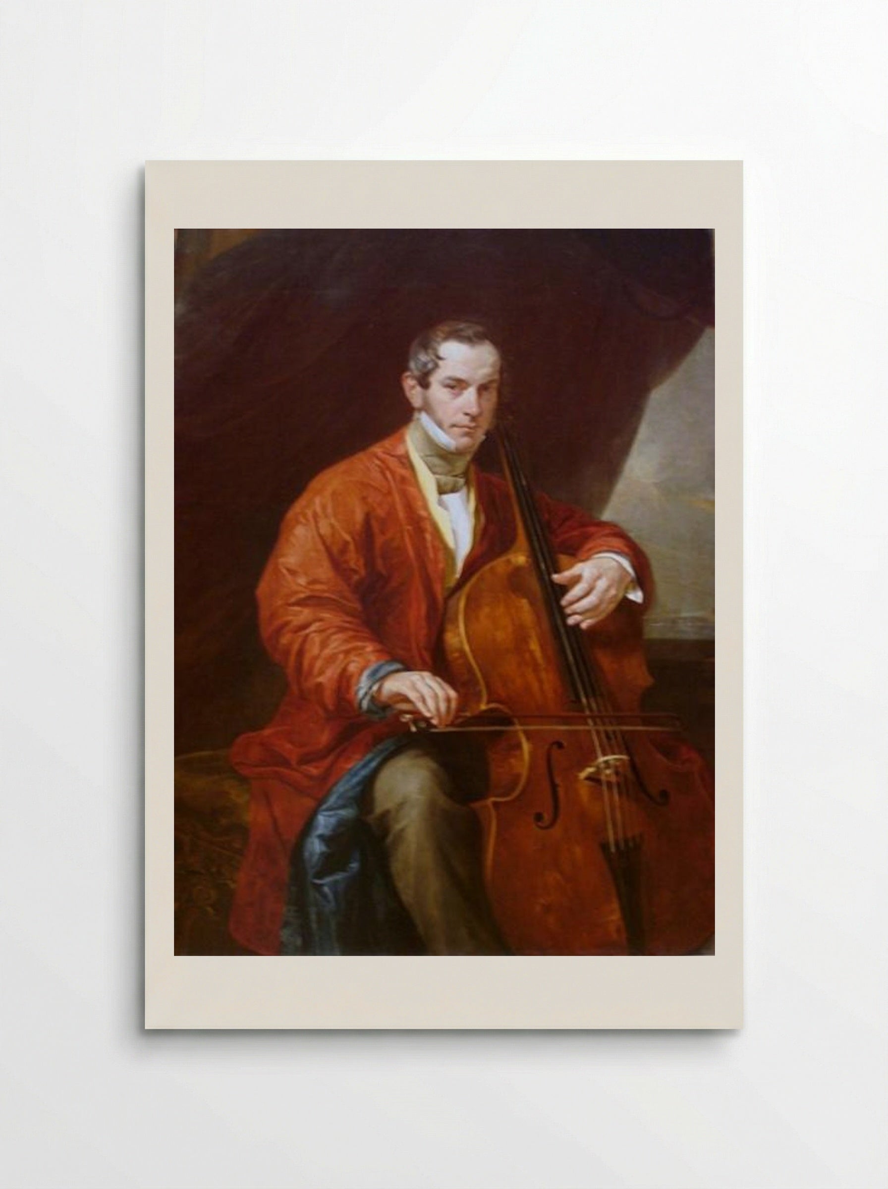 Portrait of a Musician M. Vielgorsky - Karl Bryullov - Poster