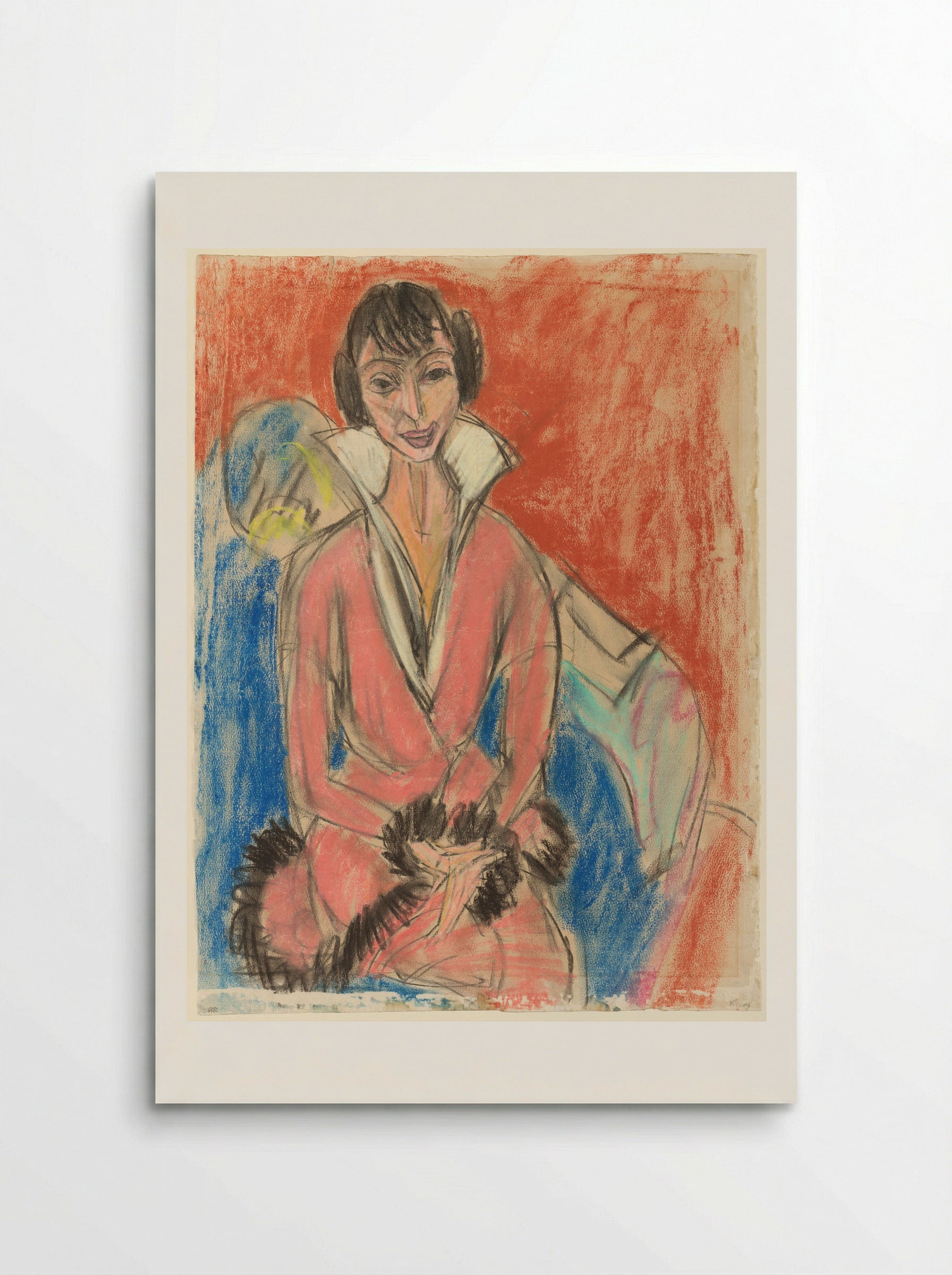 Portrait of a Woman - Ernst Ludwig Kirchner - Poster