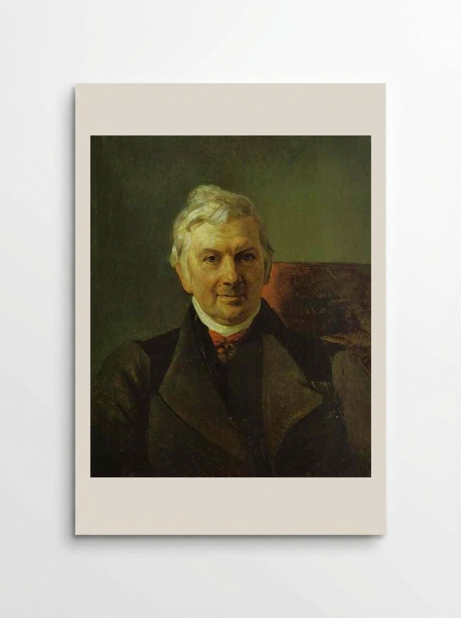 Portrait of the Professor of the Moscow Medical Academy K. A. Janish - Karl Bryullov - Poster