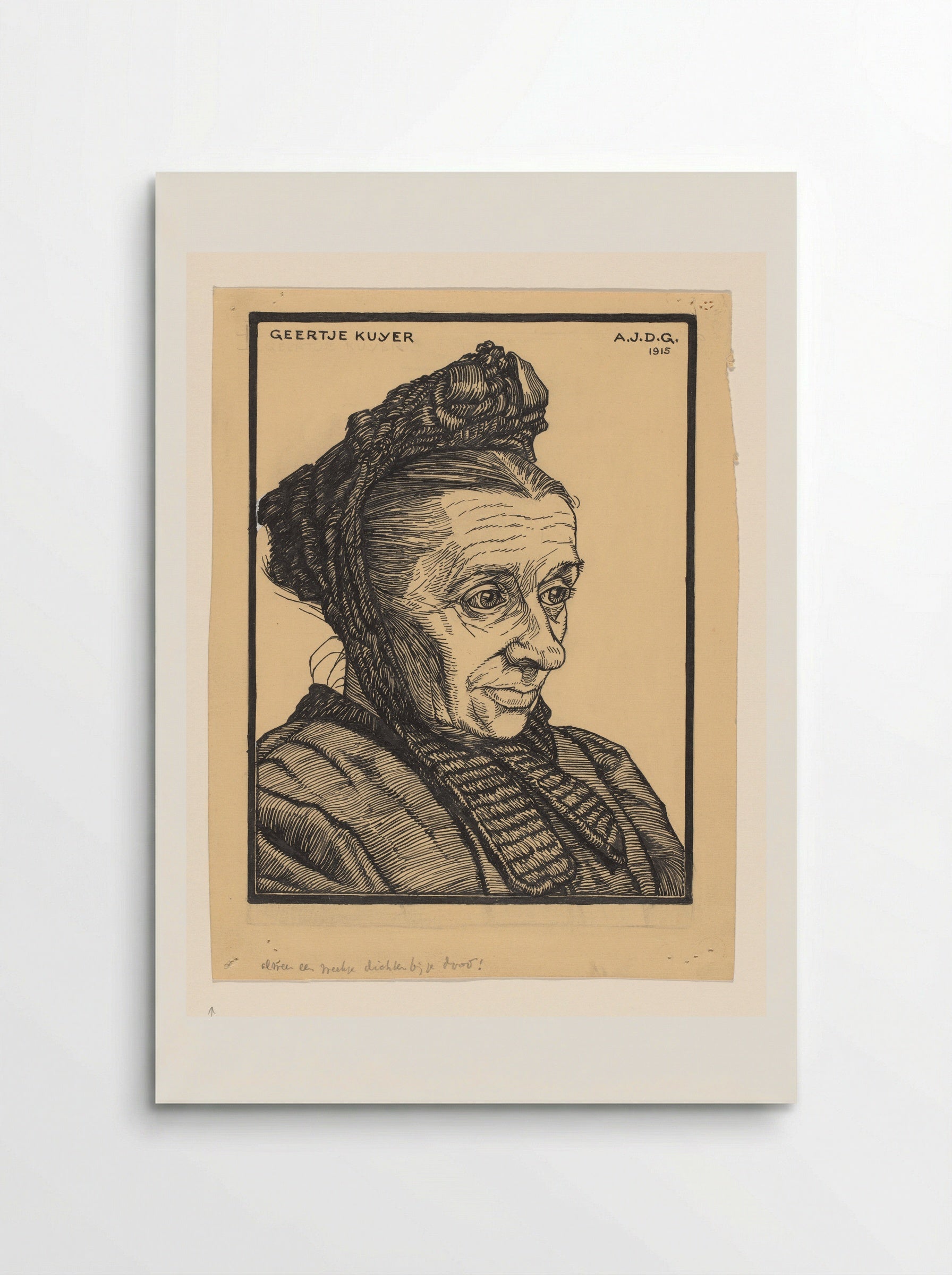 Portret van Geertje Kuyer - Julie de Graag - Poster