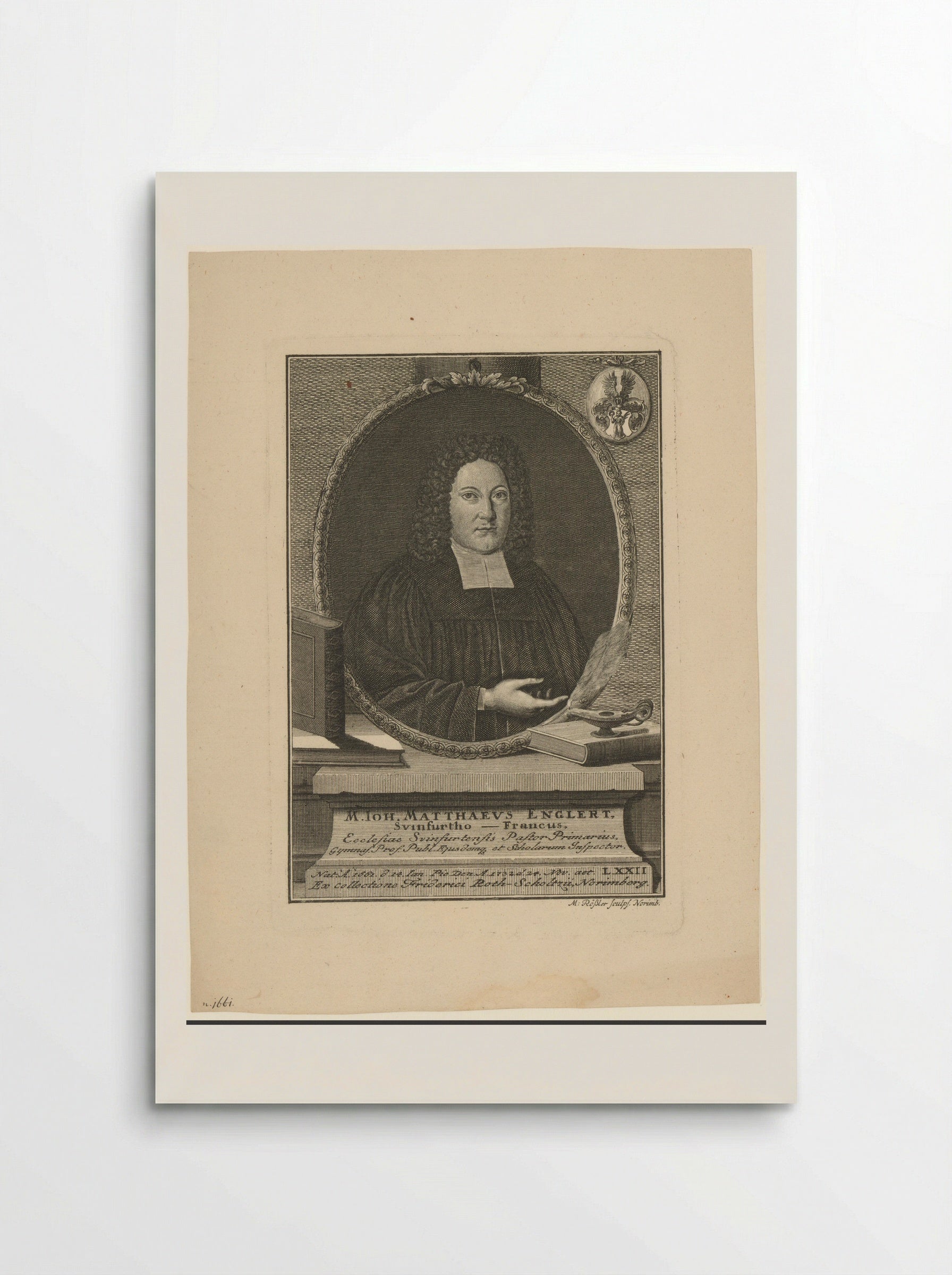 Portret van Johann Matthäus Englert - Michael Rössler - Poster