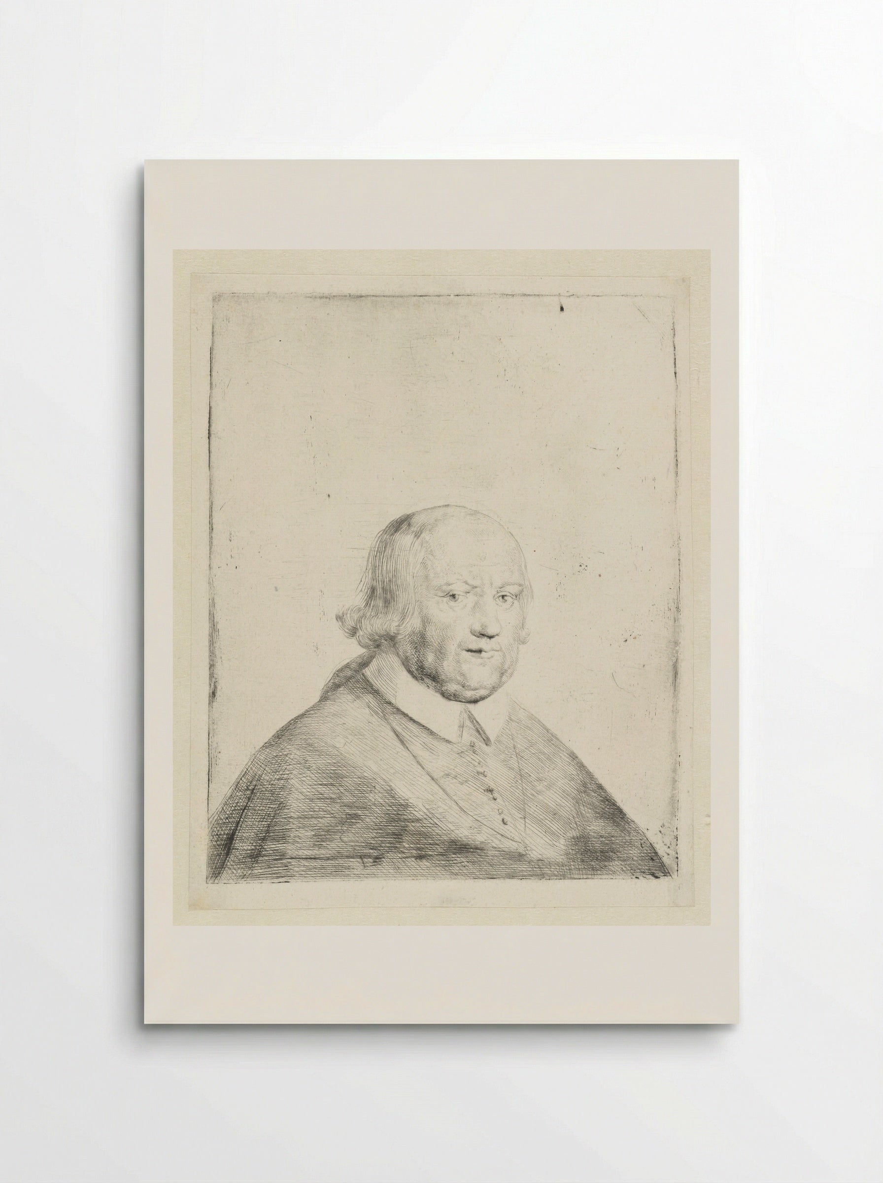 Portret van een geestelijke - Pieter de Grebber - Poster