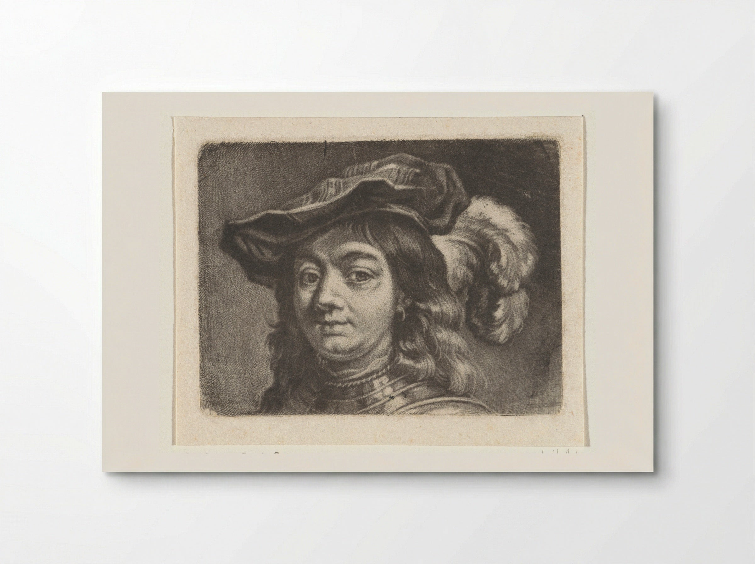 Portret van een man met een muts - Godfried Schalcken - Poster