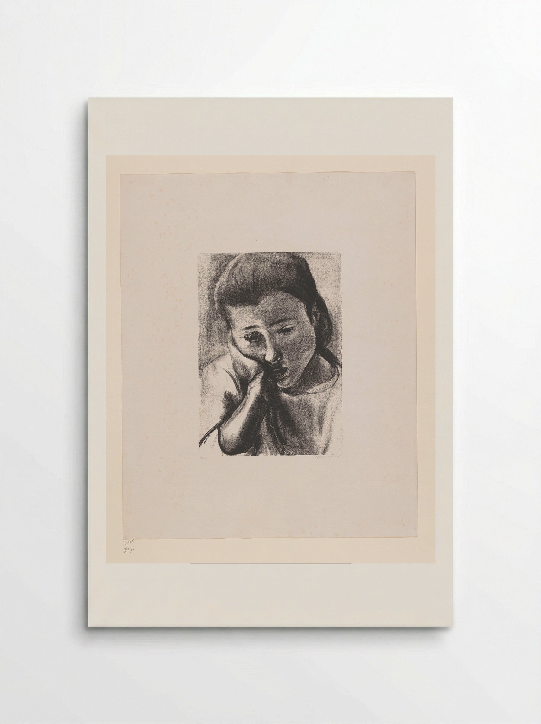 Portret van een onbekende jonge vrouw - Jean-Louis Boussingault - Poster