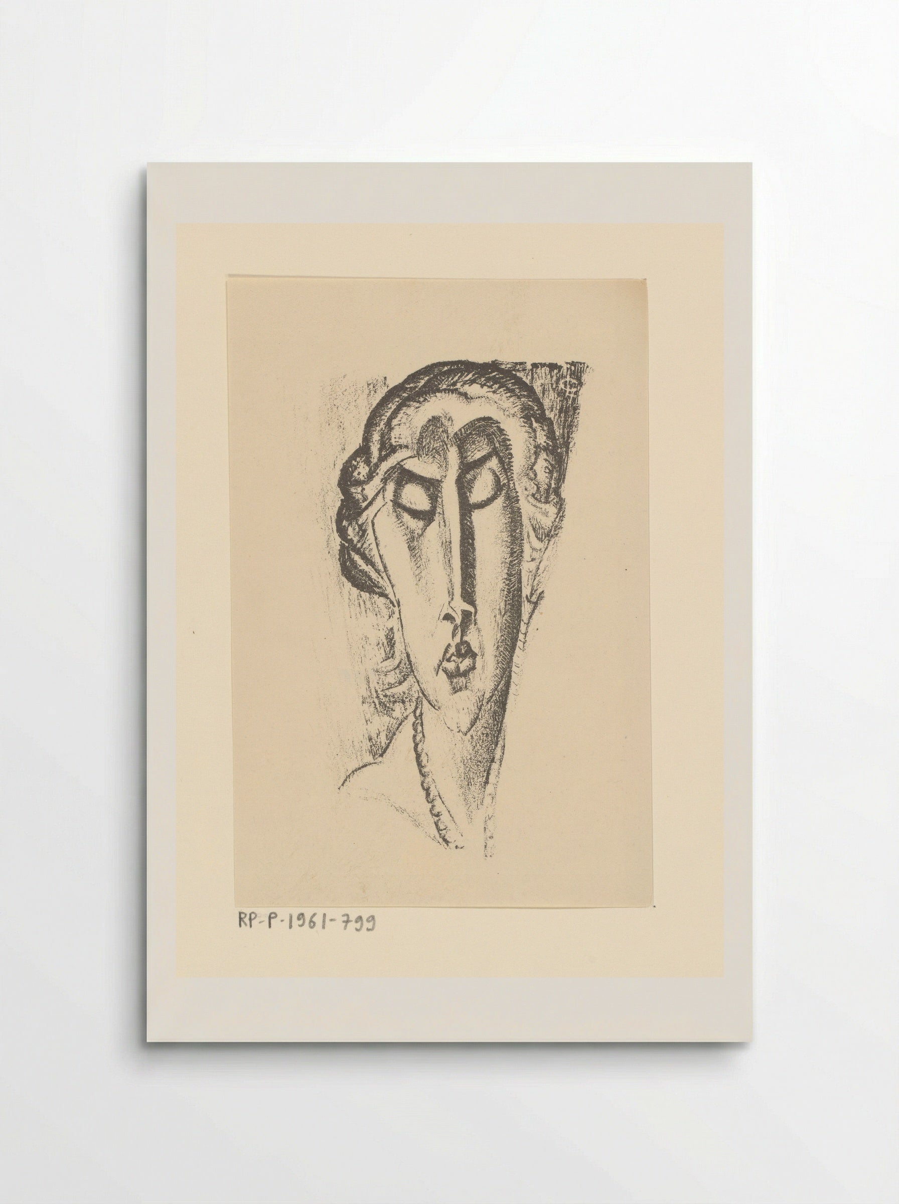 Portret van een onbekende vrouw - Leo Gestel - Poster