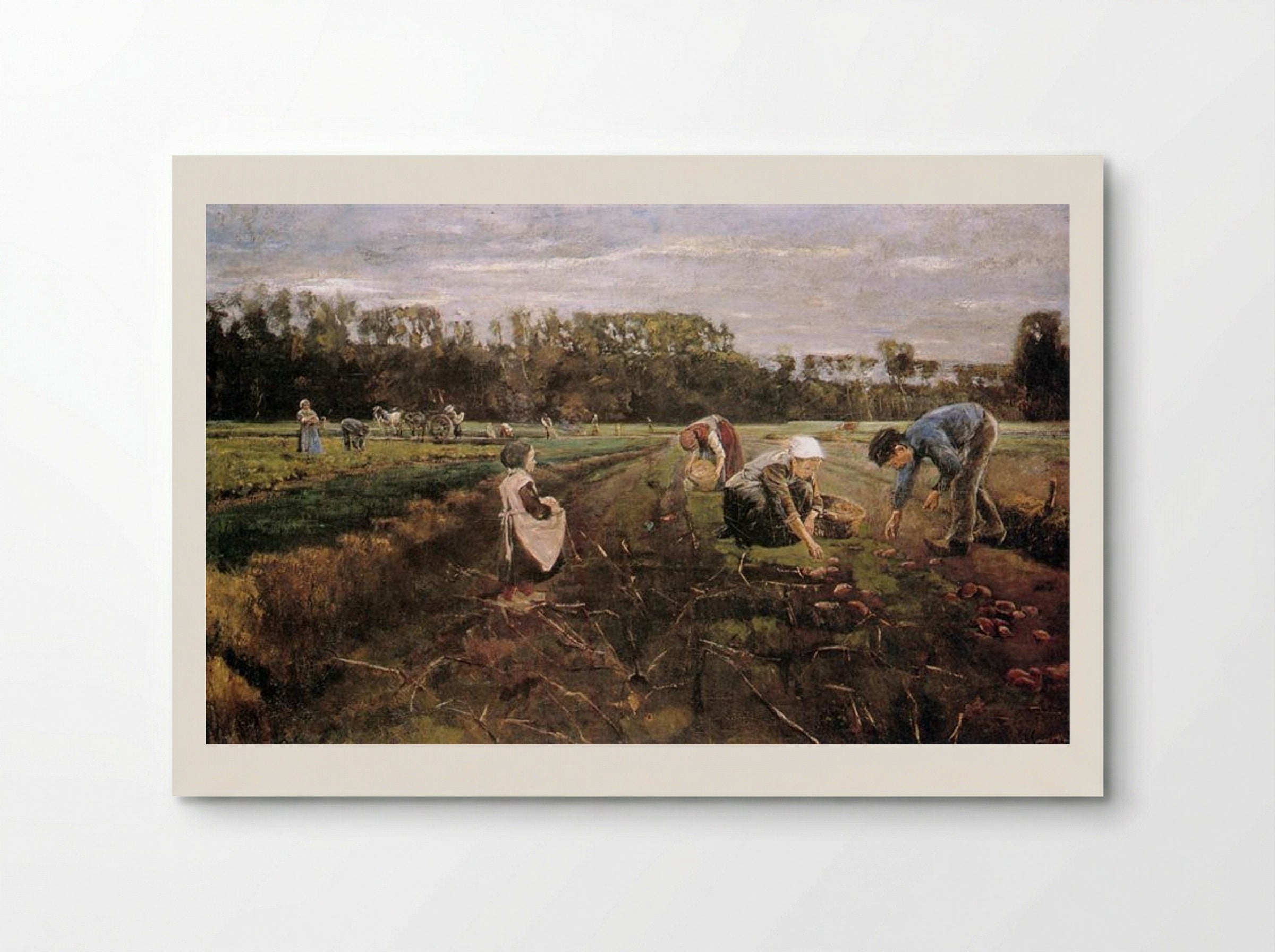 Potato Gatherers - Max Liebermann - Poster