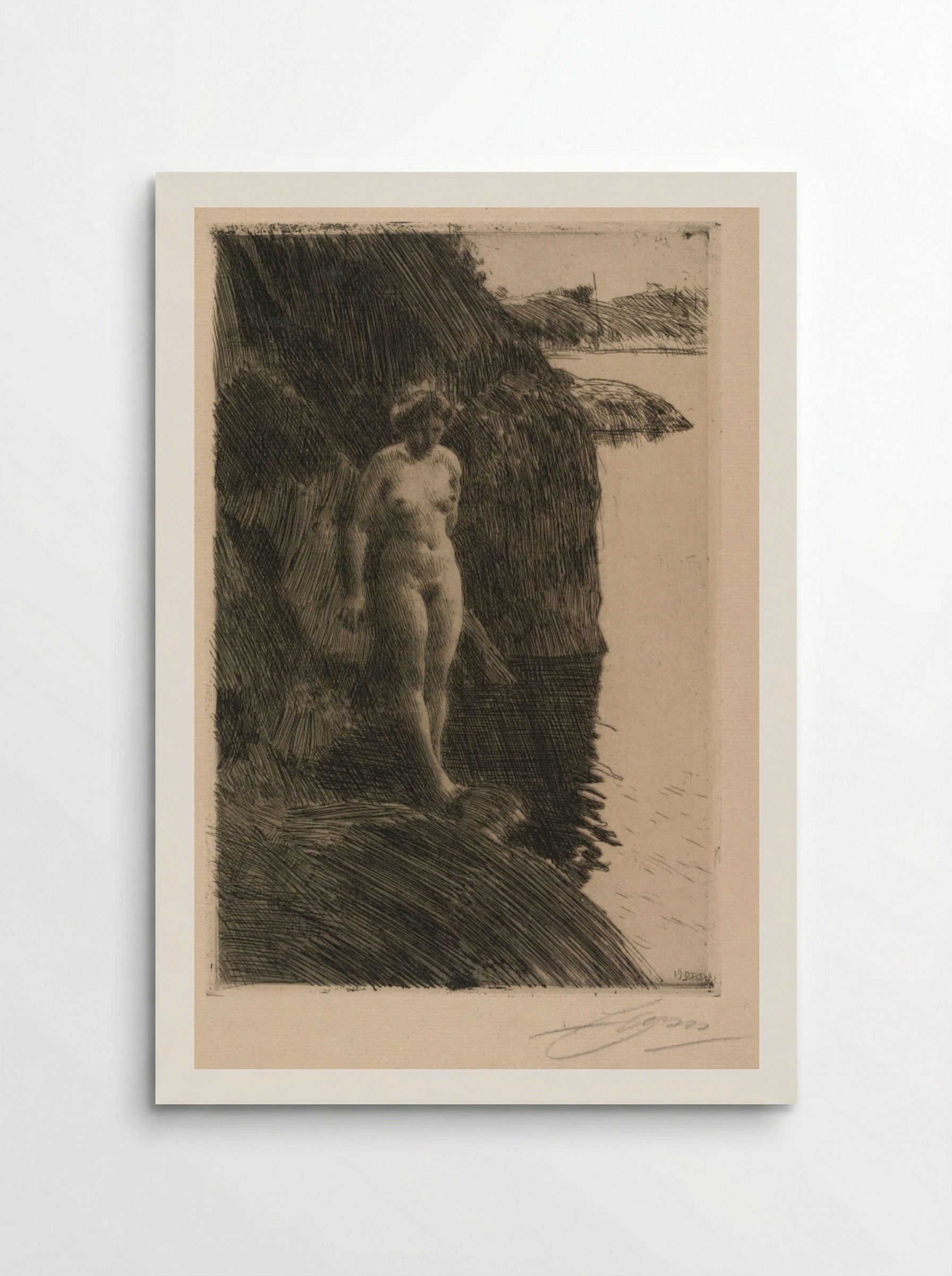 Precipice - Anders Zorn - Poster