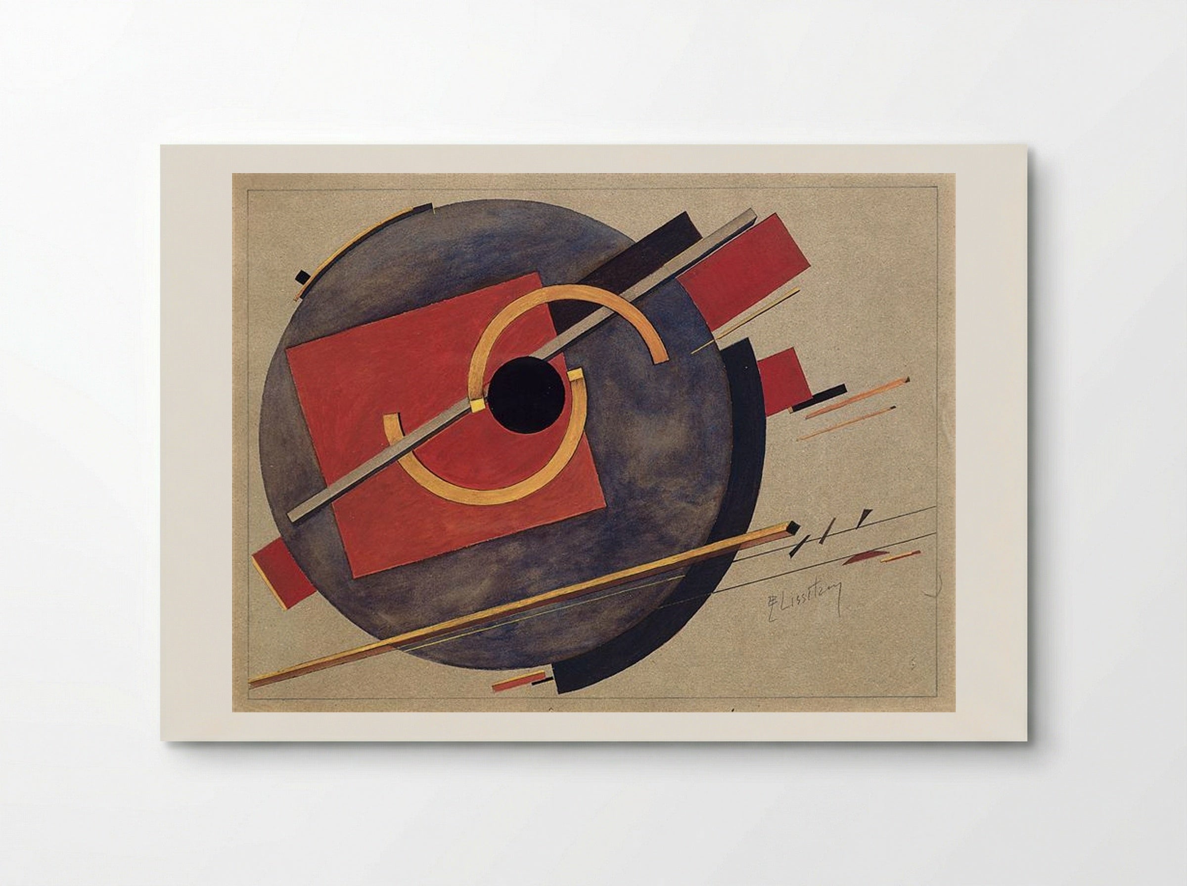 Preliminary sketch for a poster - El Lissitzky - Poster