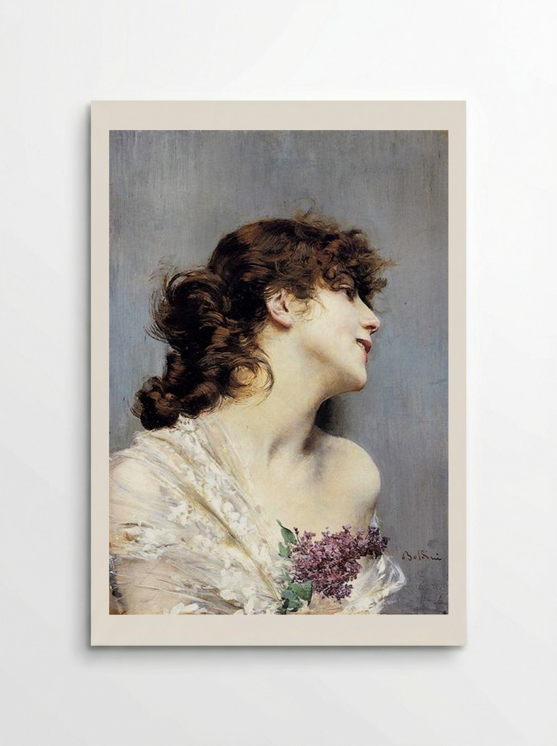 Profile of a Young Woman - Giovanni Boldini - Poster