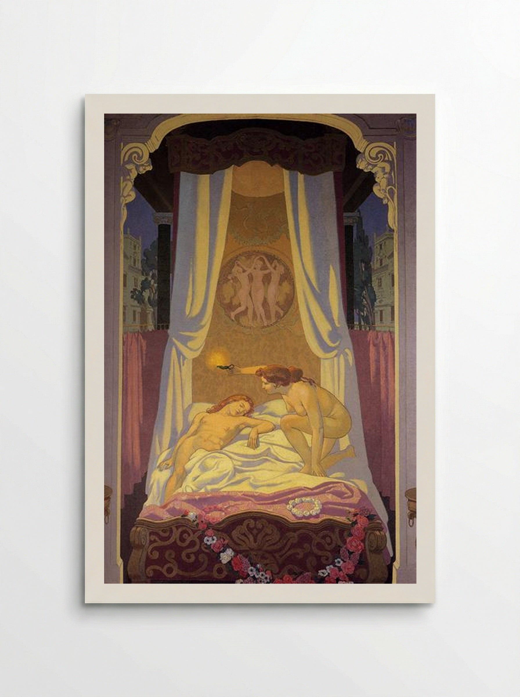 Psyche Discovers That Her Secret Lover Is Cupid - Maurice Denis - Poster