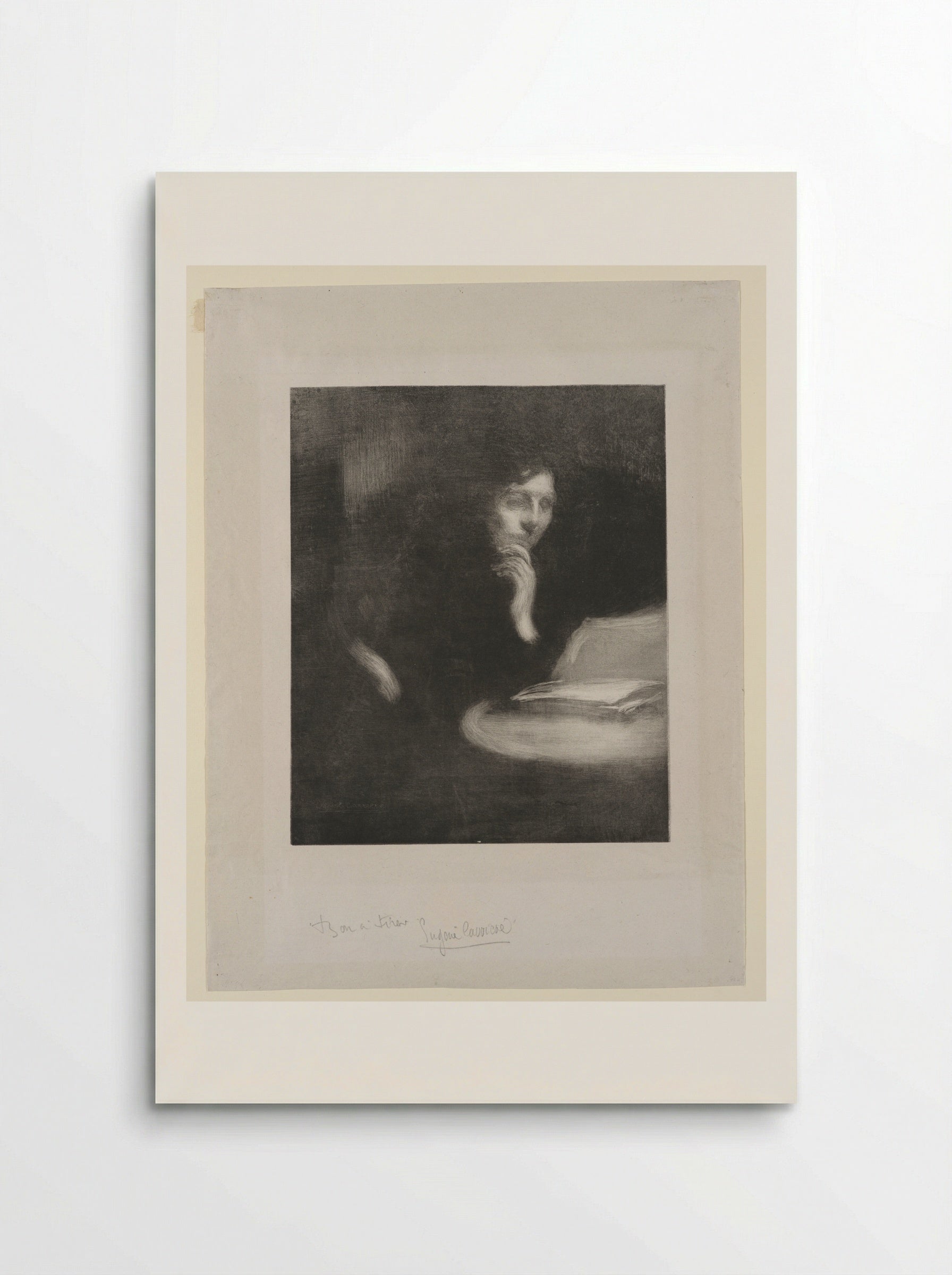 Reading - Eugène Carrière - Poster