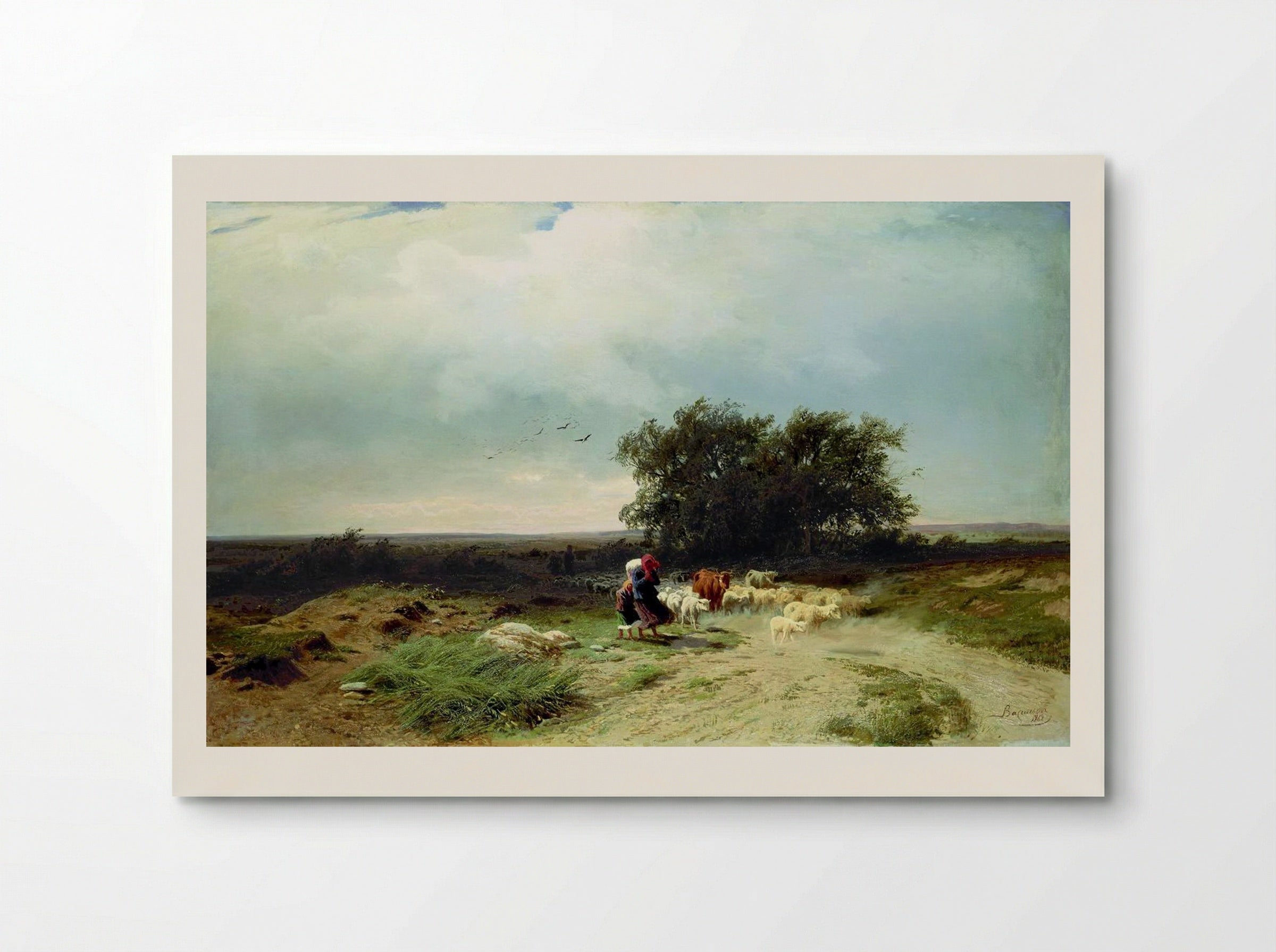 Return of the Herd - Fyodor Vasilyev - Poster