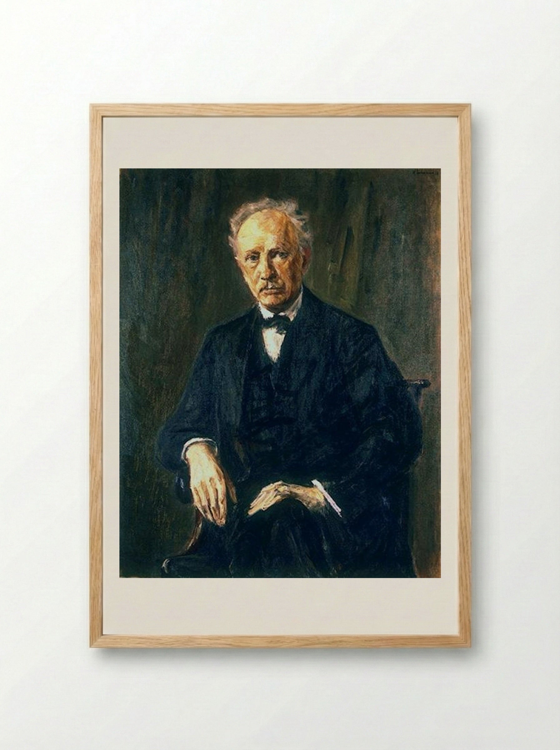Richard Strauss - Max Liebermann - Framed Print Wood