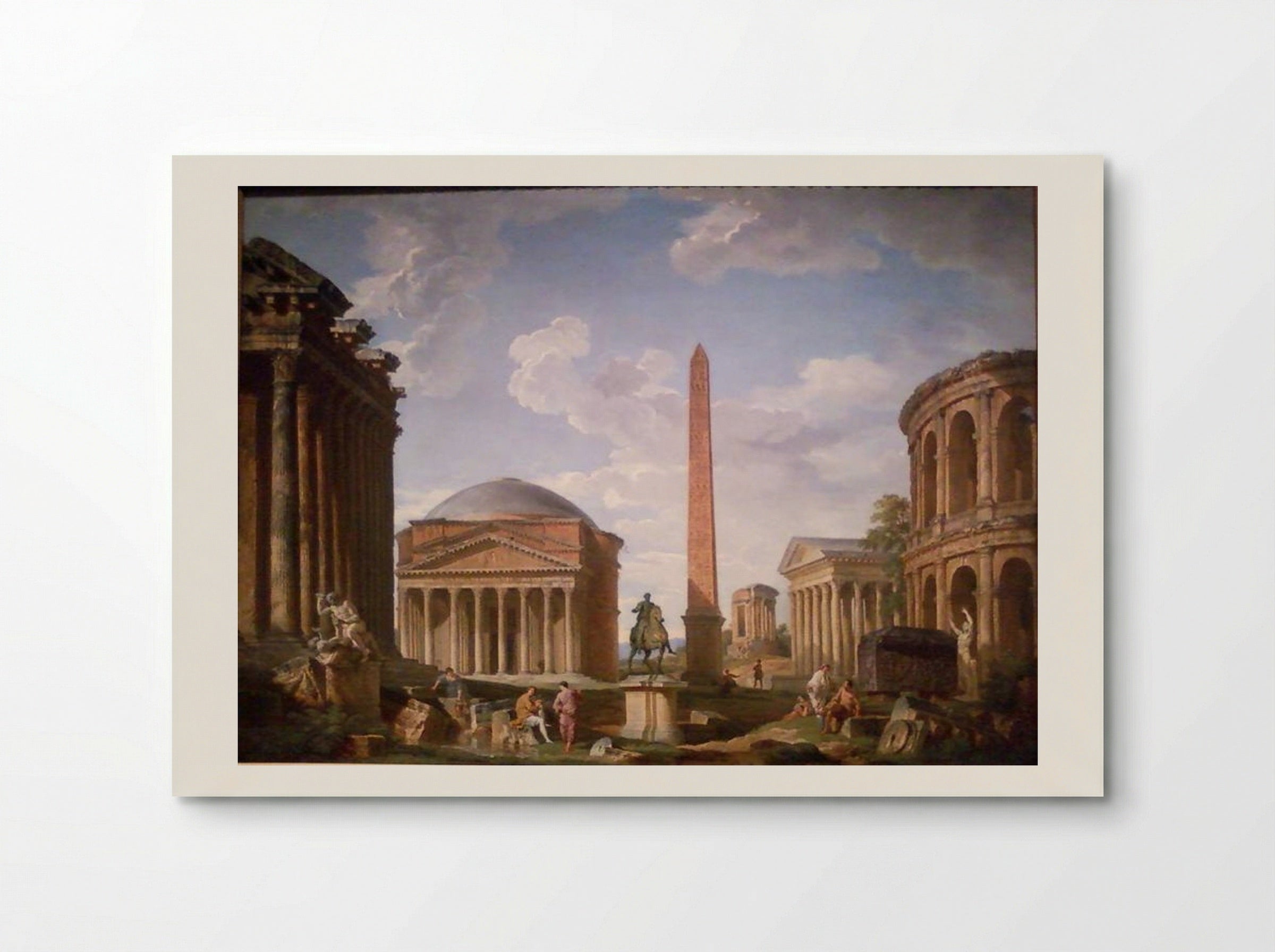Roman Capriccio: The Pantheon and Other Monuments - Giovanni Paolo Panini - Poster